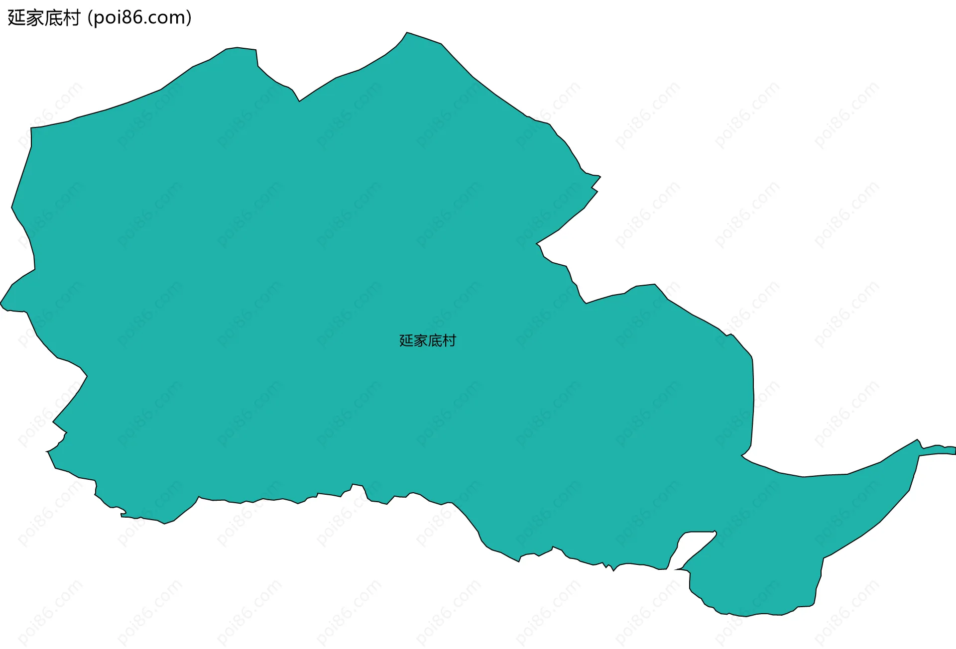 延家底村边界地图