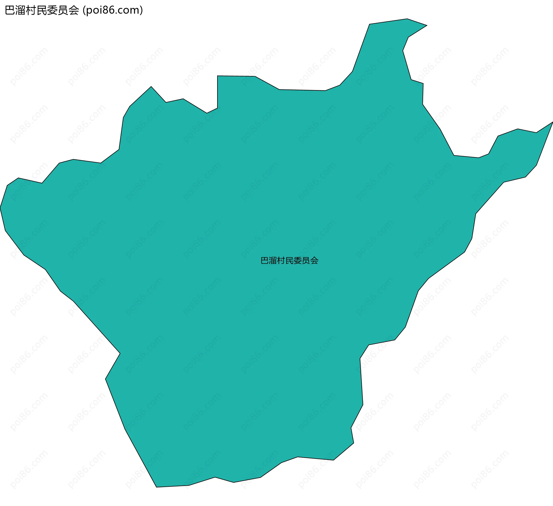 巴溜村民委员会边界地图
