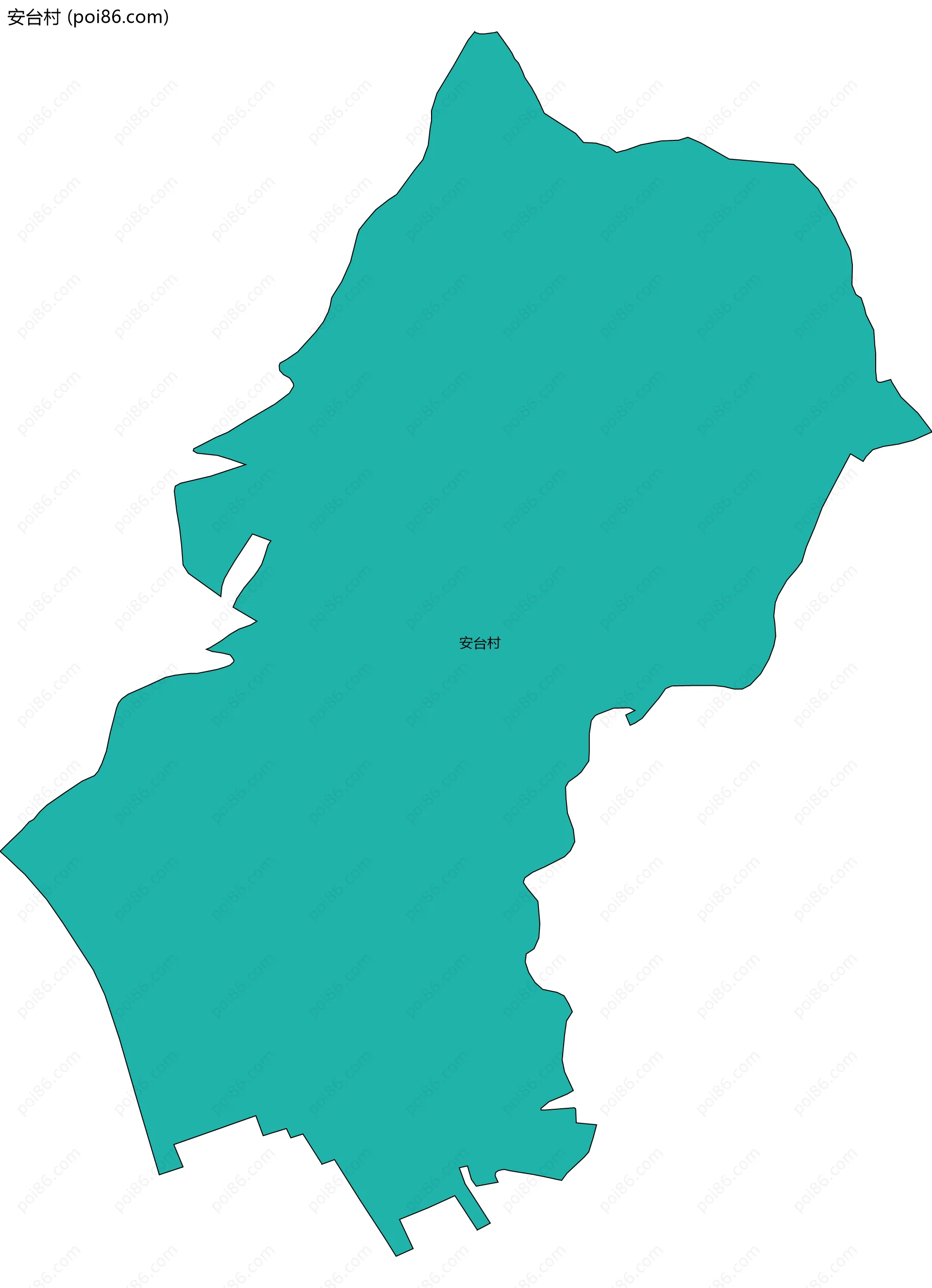 安台村边界地图