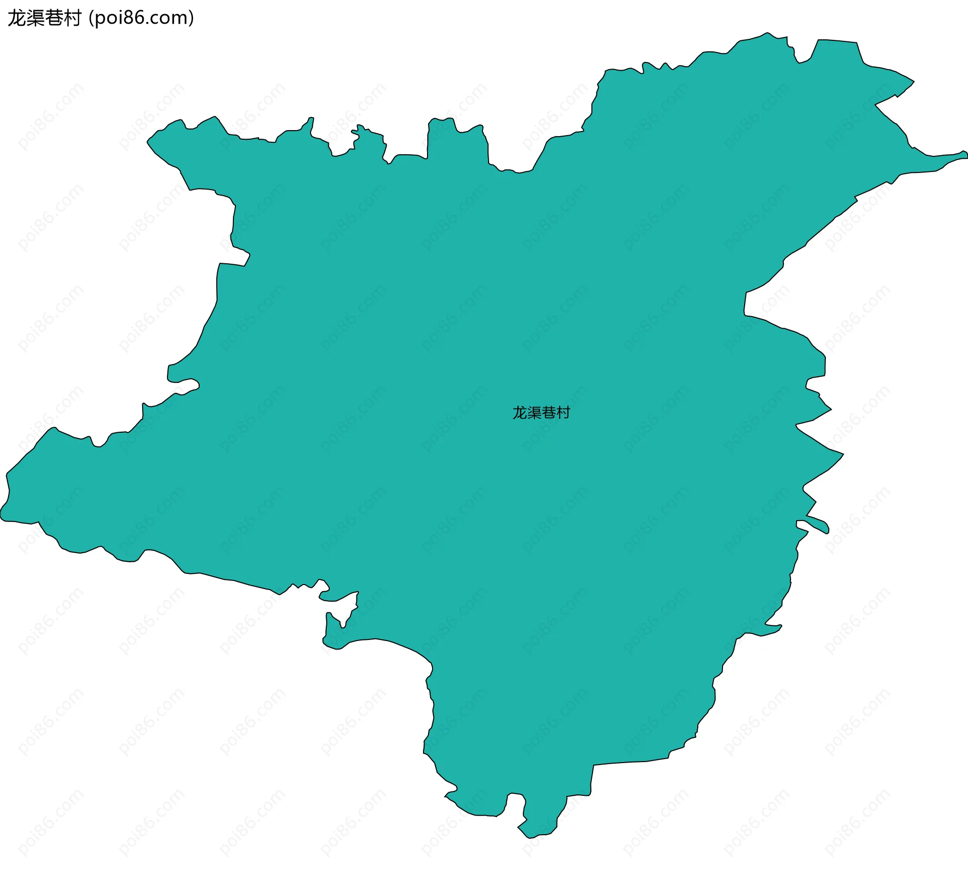 龙渠巷村边界地图