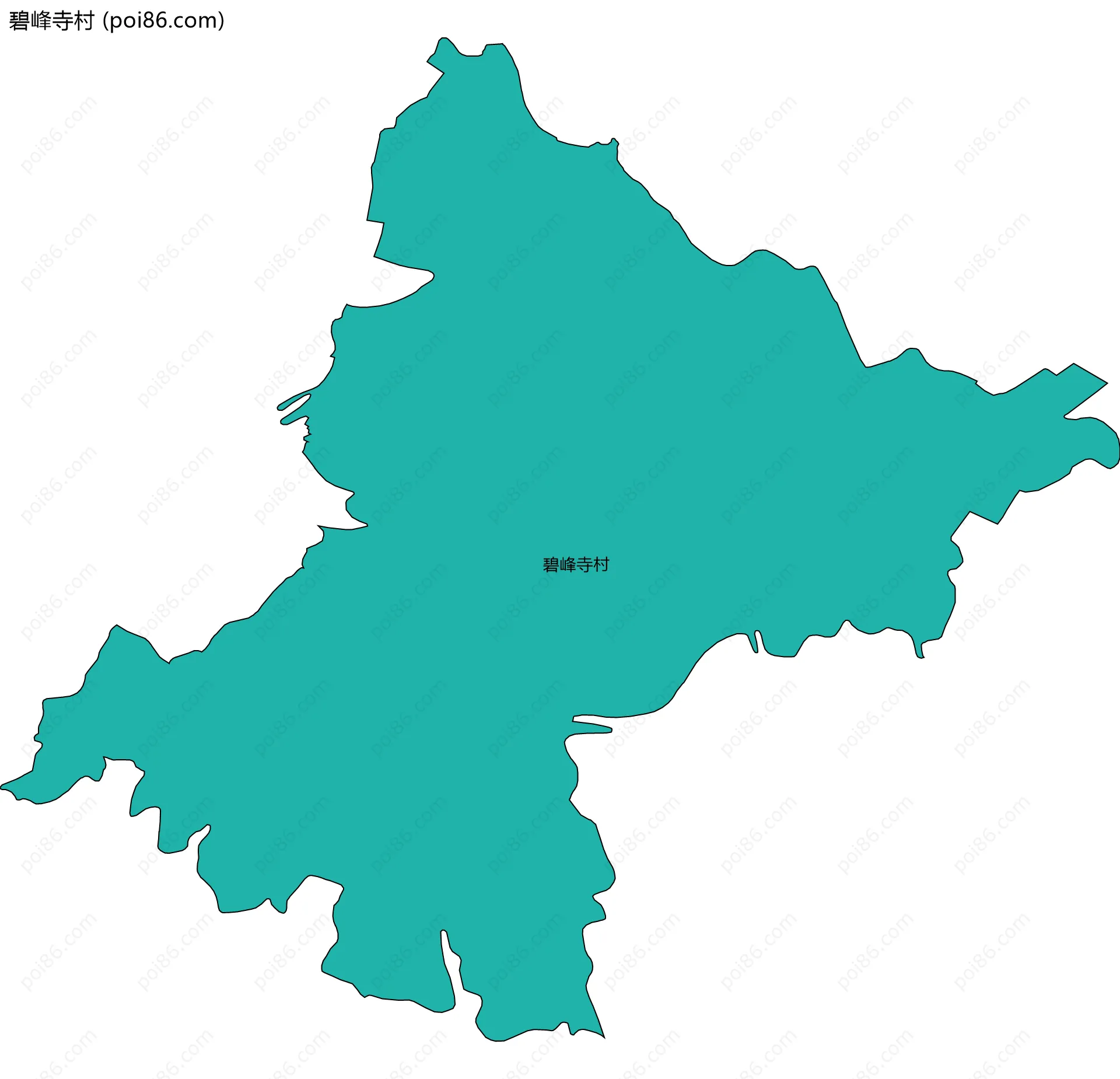 碧峰寺村边界地图