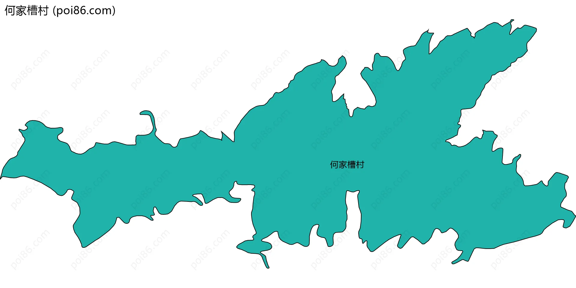 何家槽村边界地图
