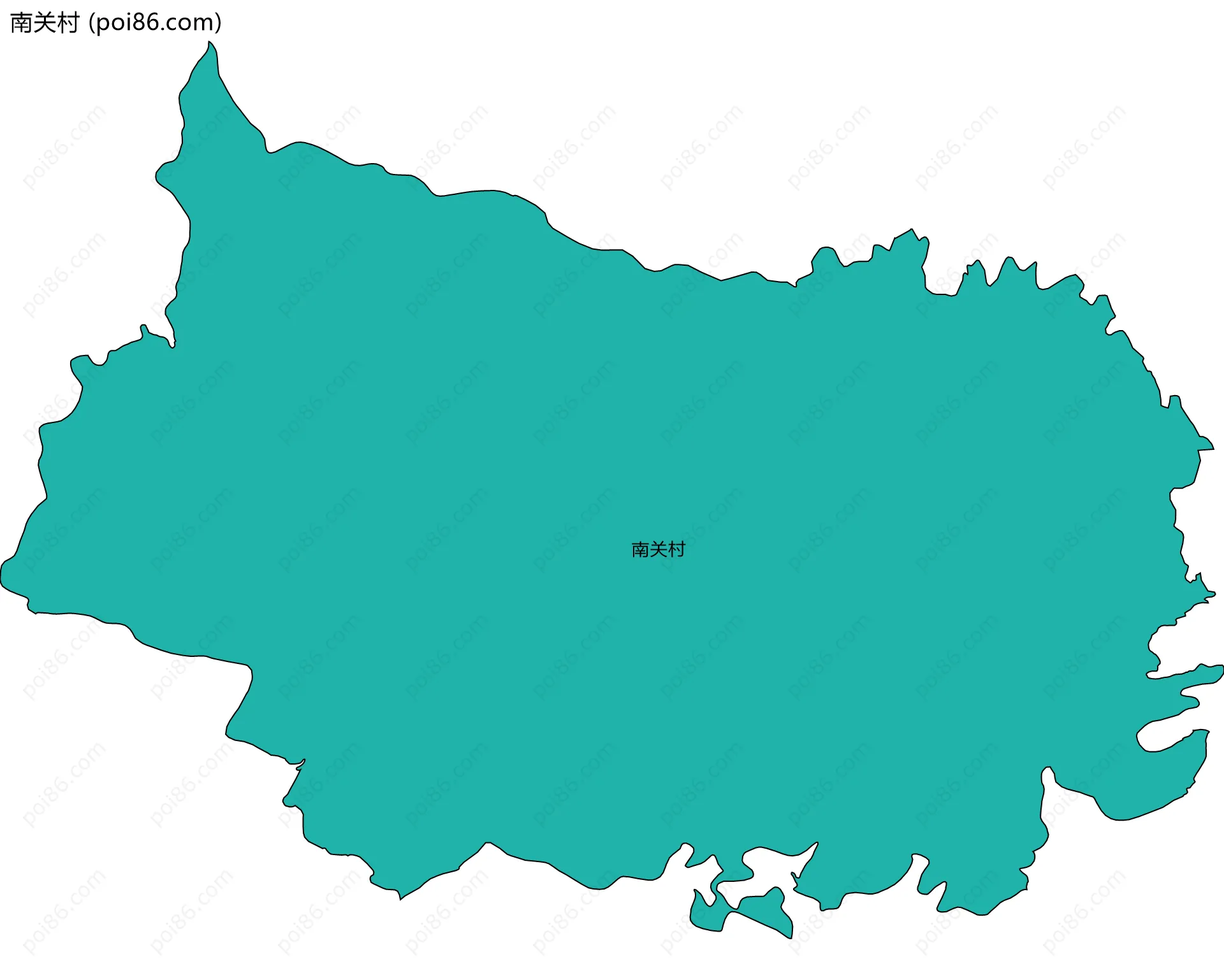 南关村边界地图