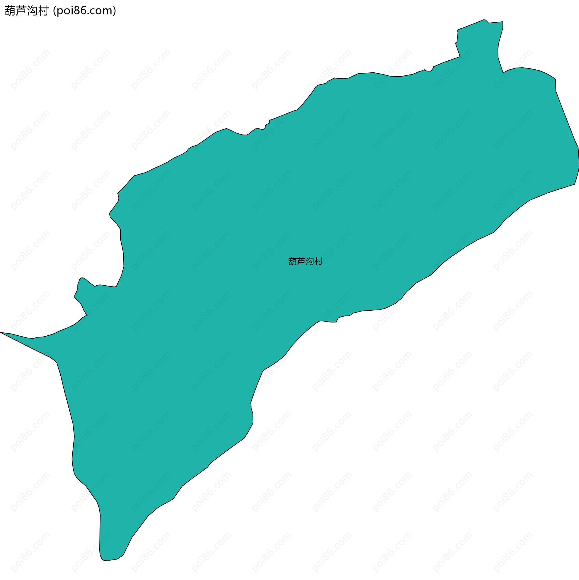 葫芦沟村边界地图