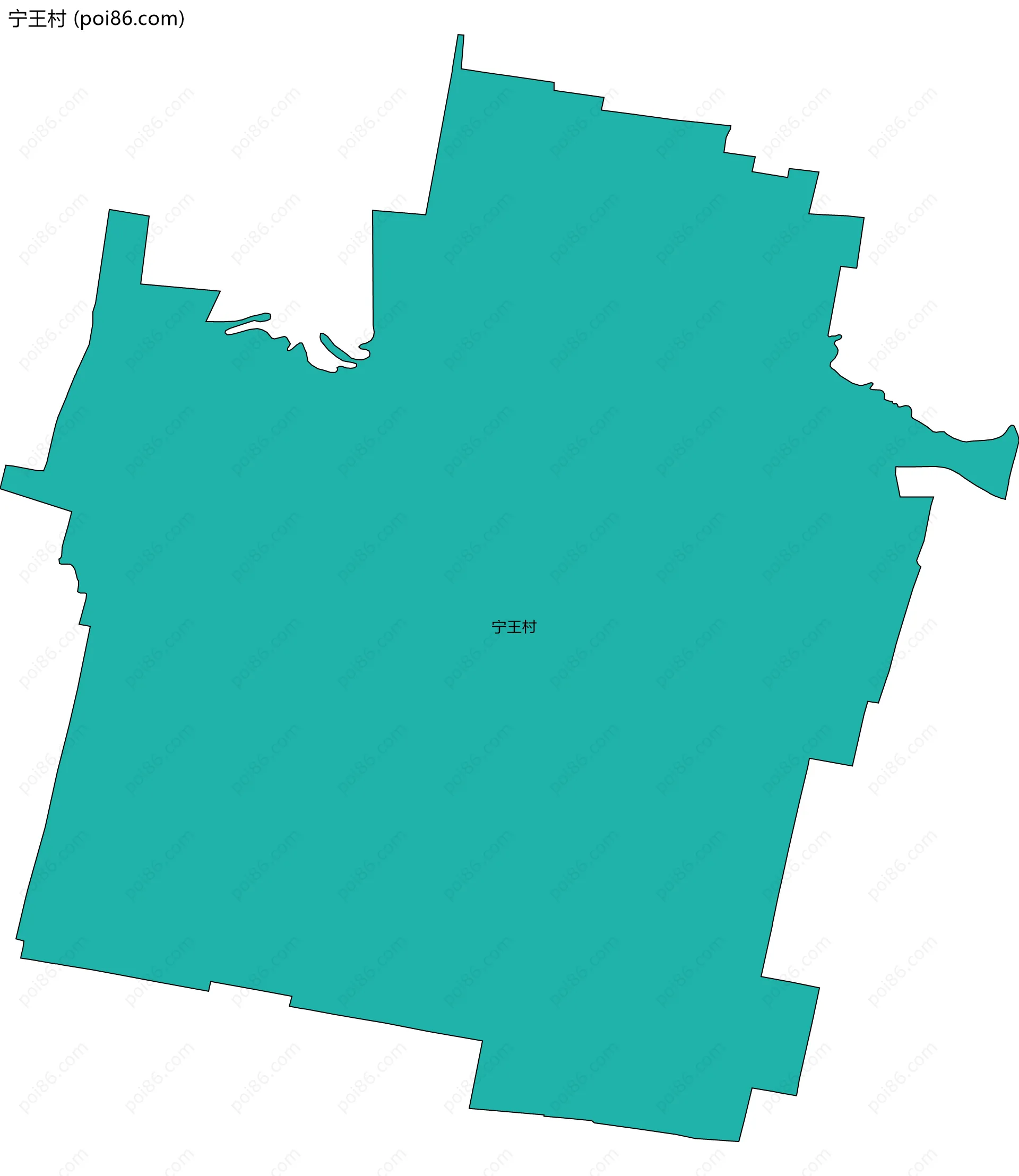 宁王村边界地图
