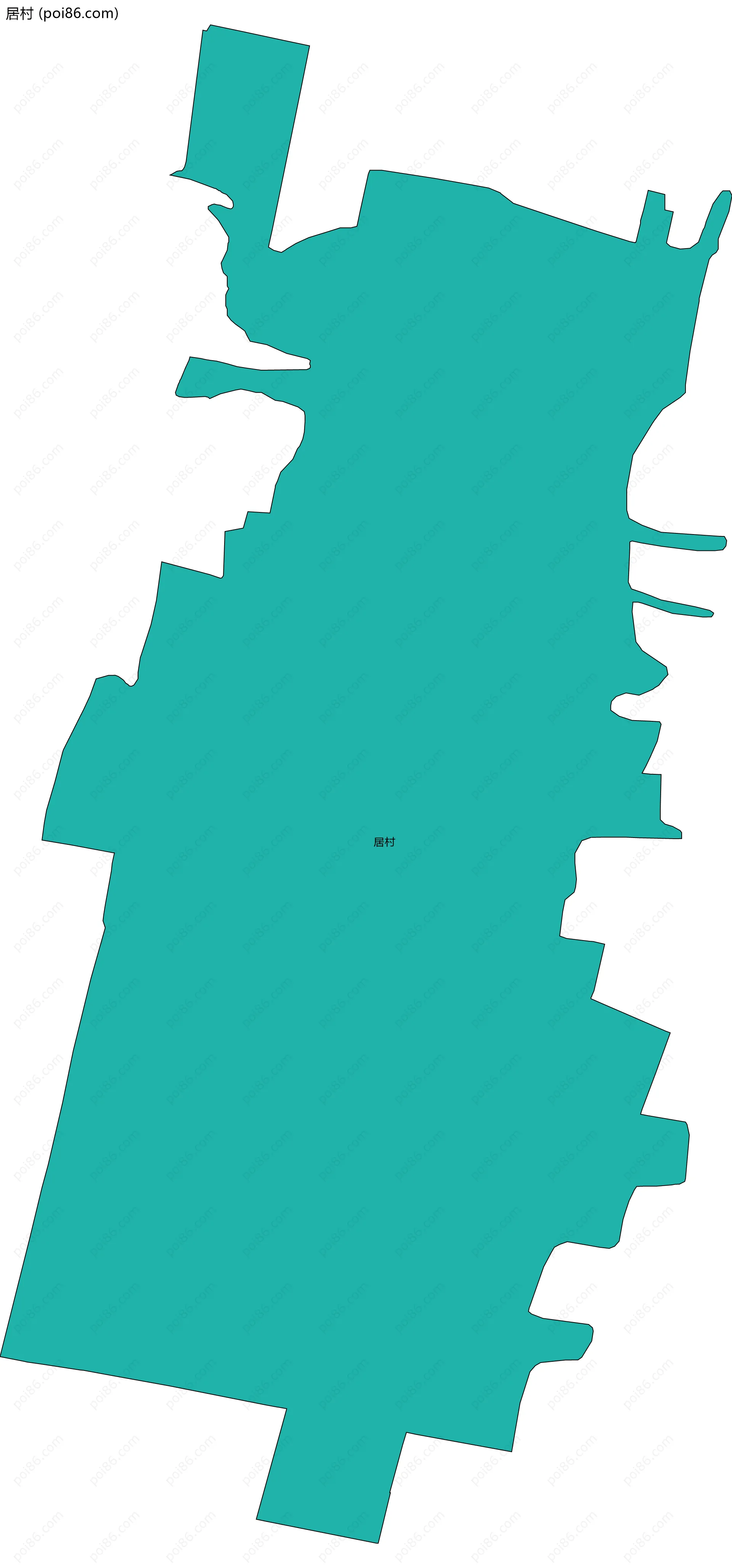 居村边界地图