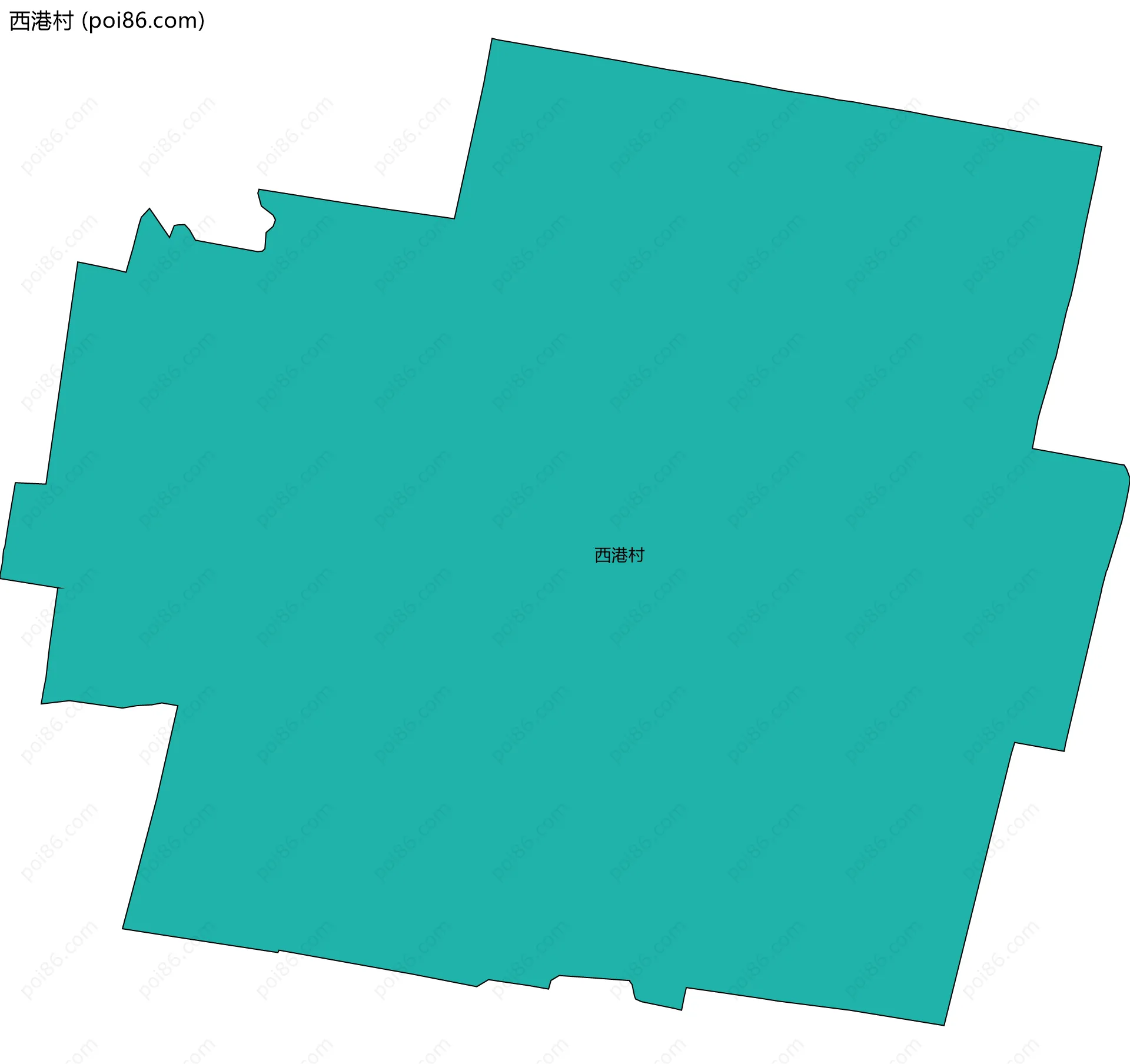 西港村边界地图