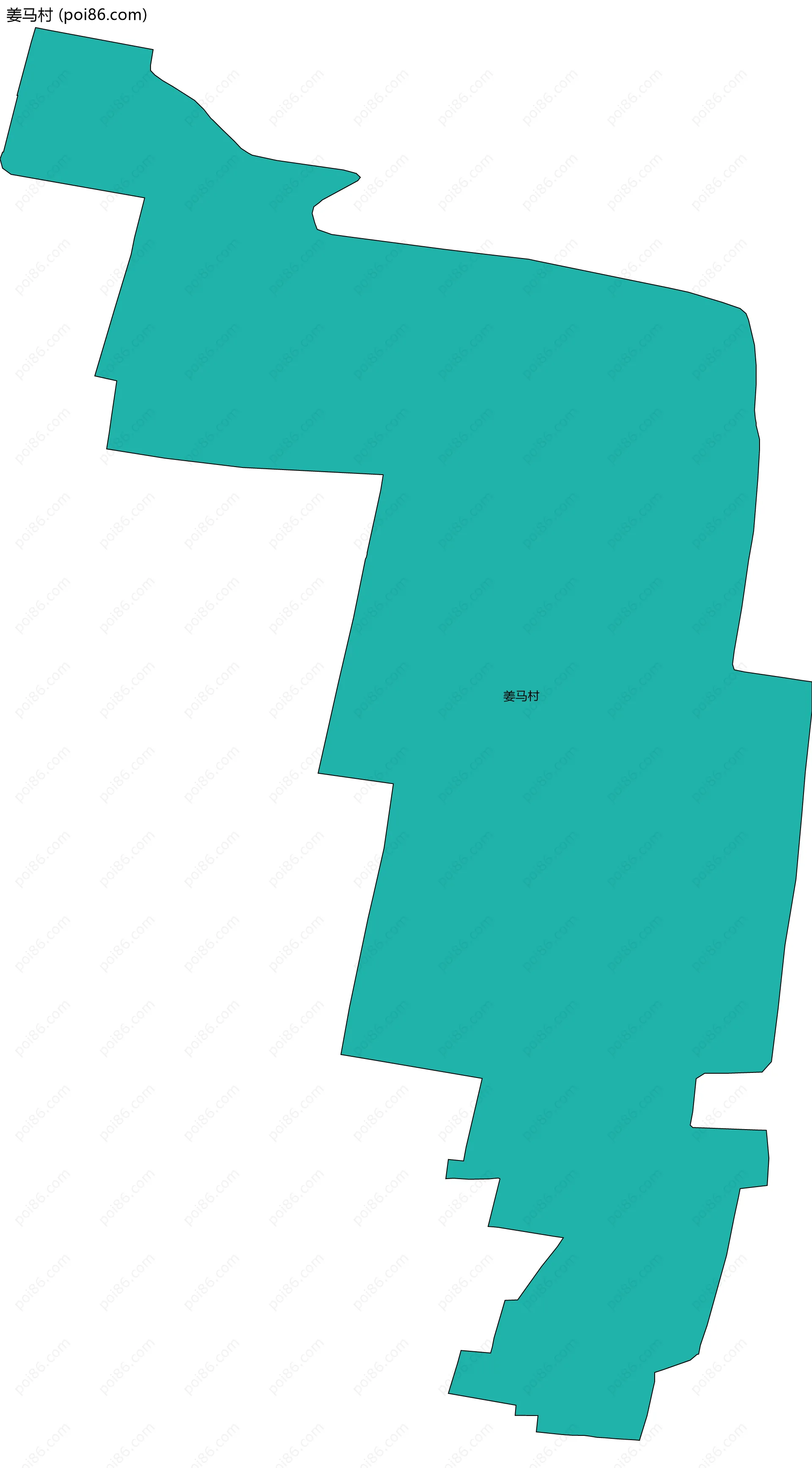 姜马村边界地图