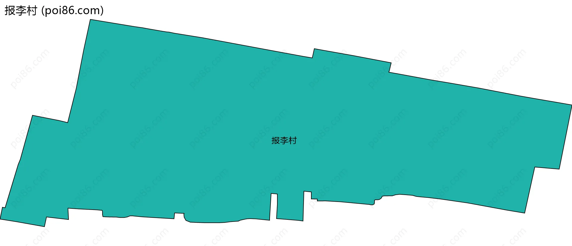 报李村边界地图