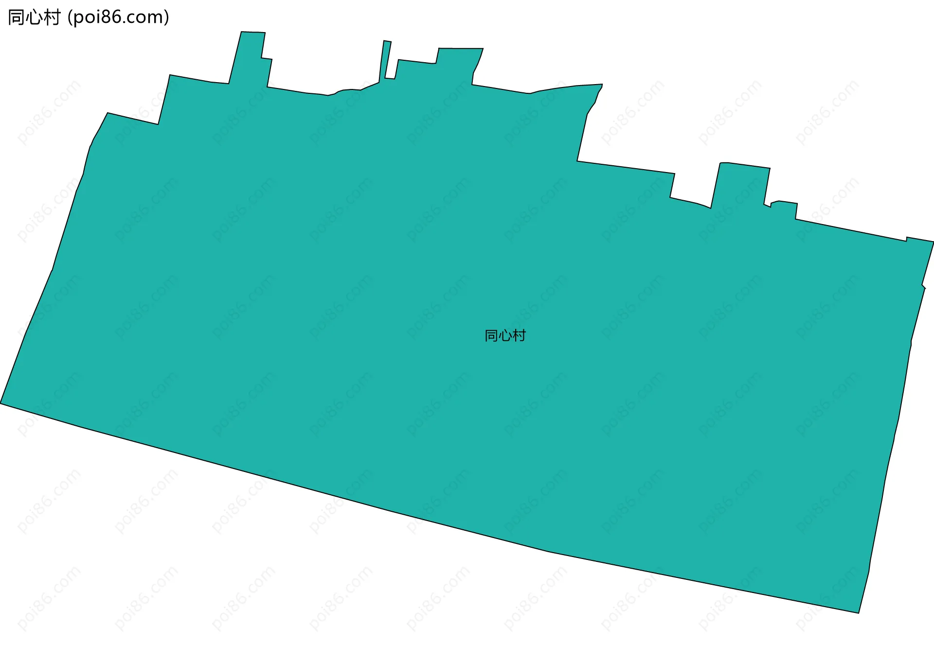 同心村边界地图