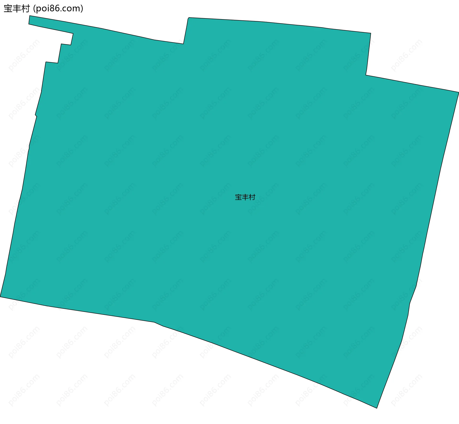 宝丰村边界地图