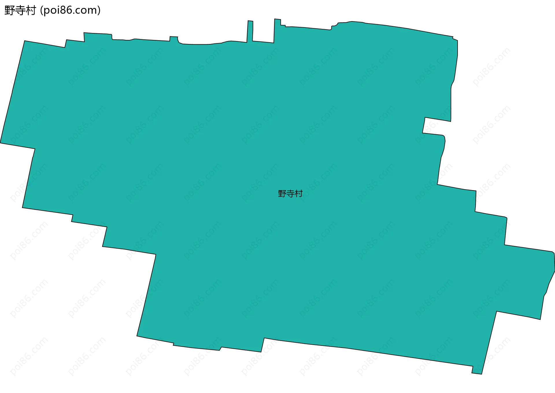 野寺村边界地图