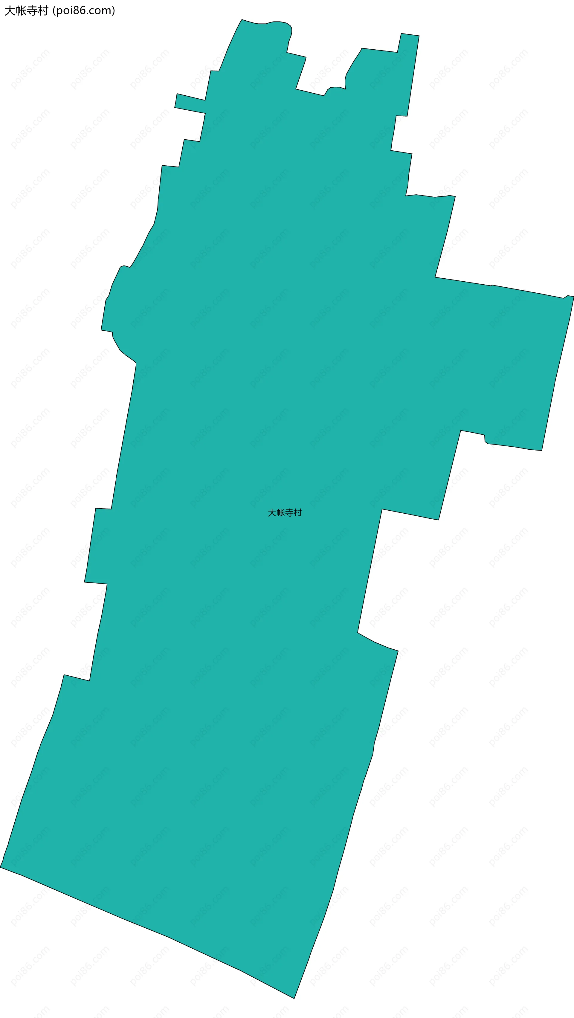 大帐寺村边界地图