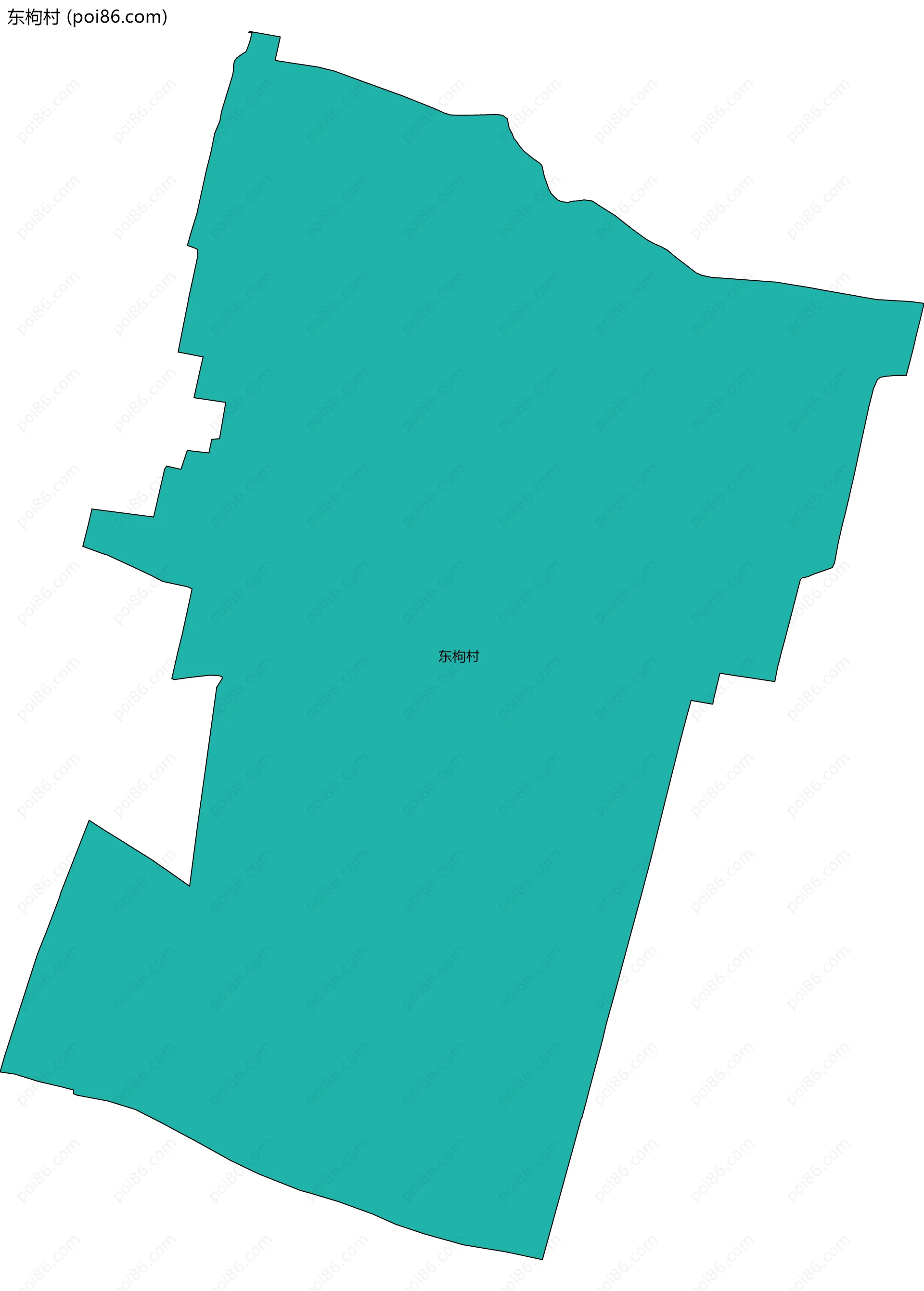 东枸村边界地图