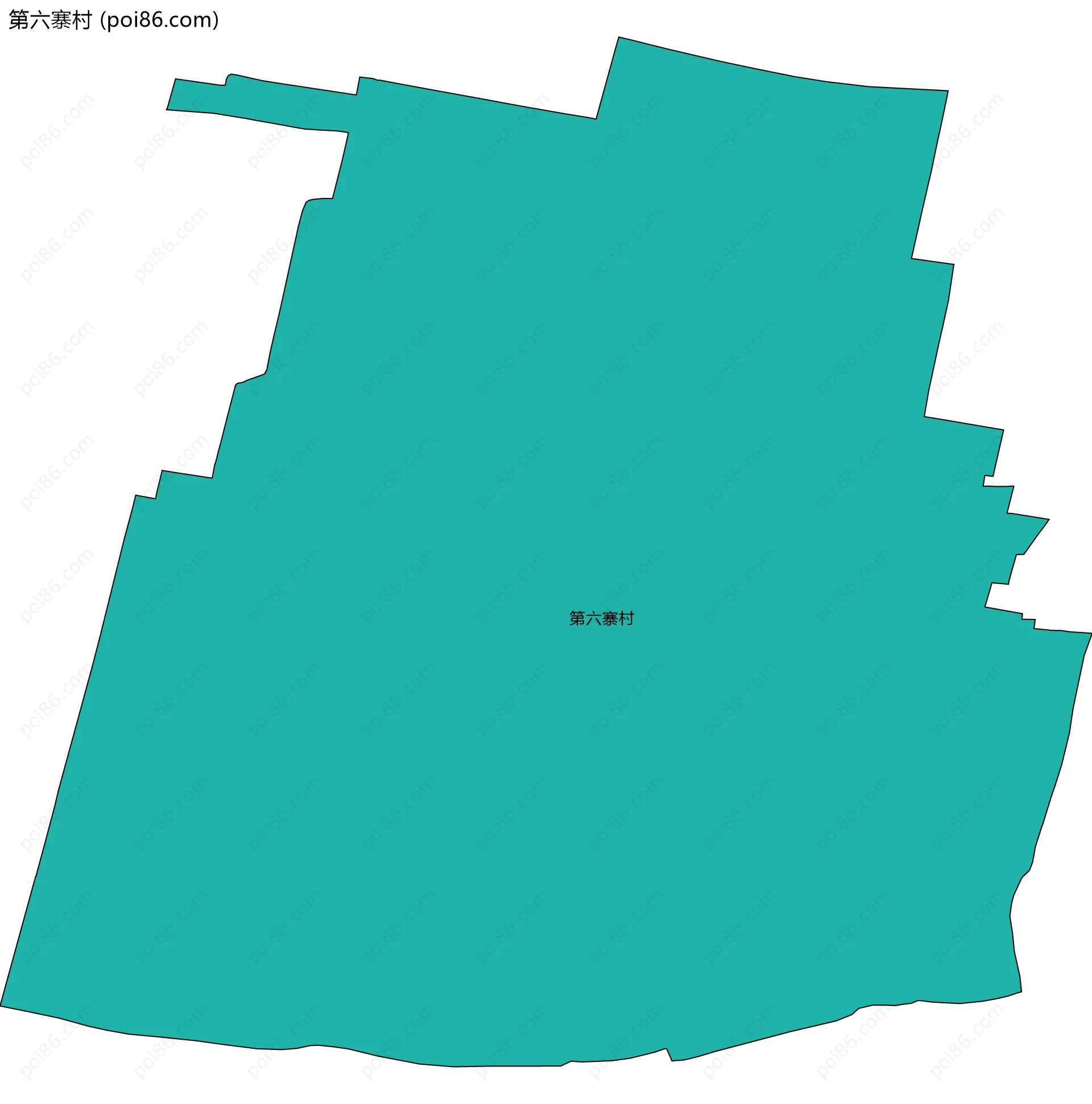 第六寨村边界地图
