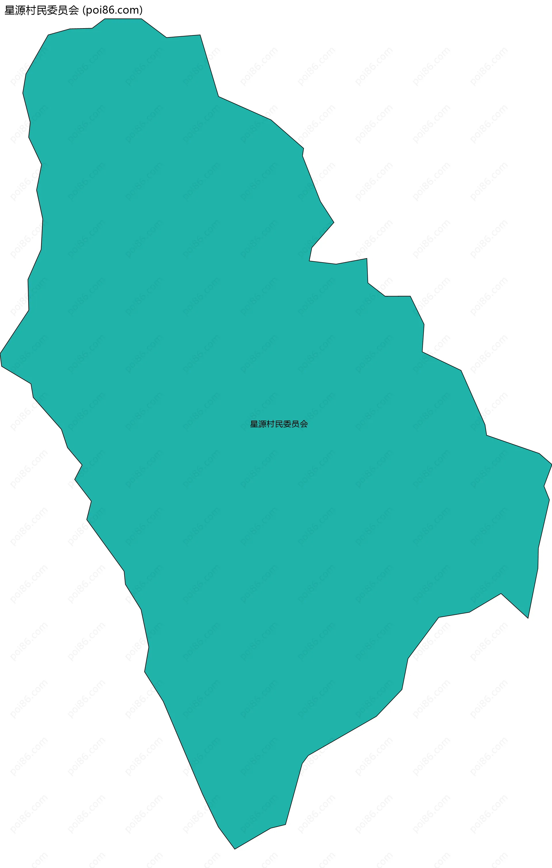 星源村民委员会边界地图