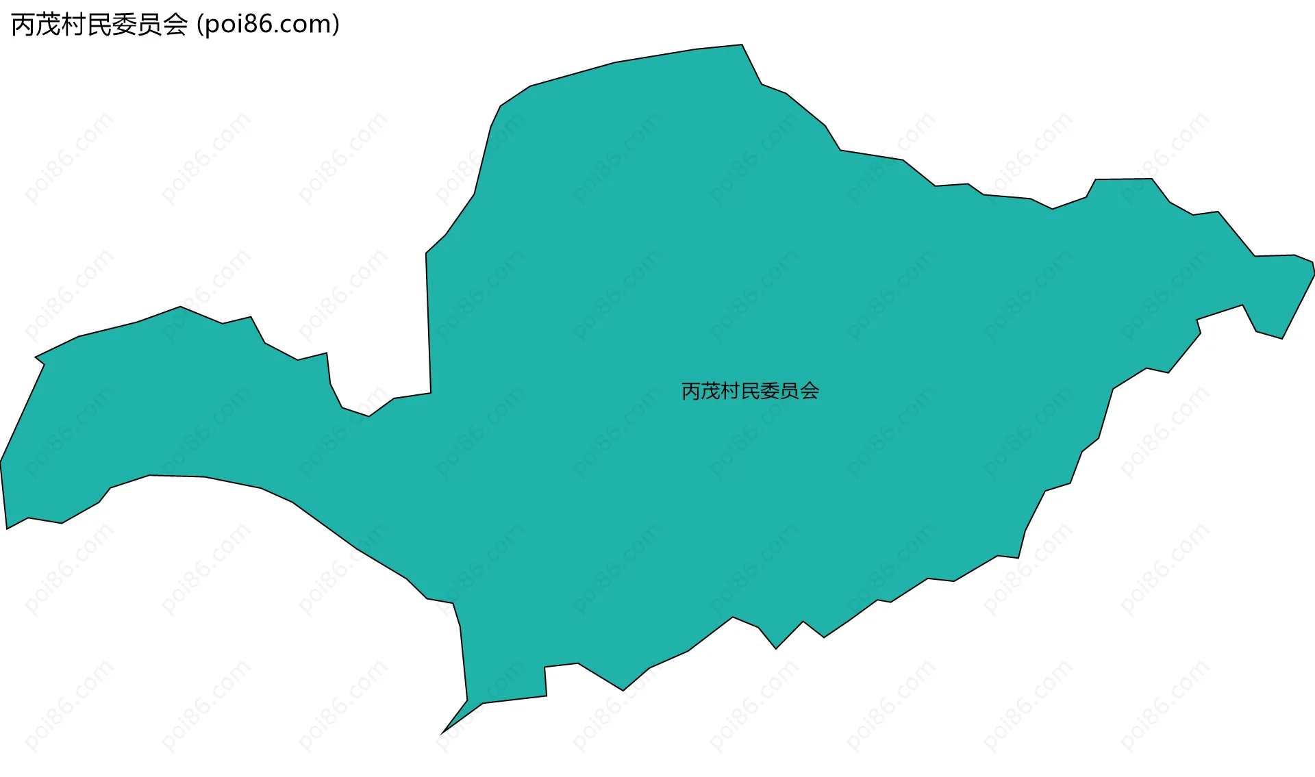 丙茂村民委员会边界地图