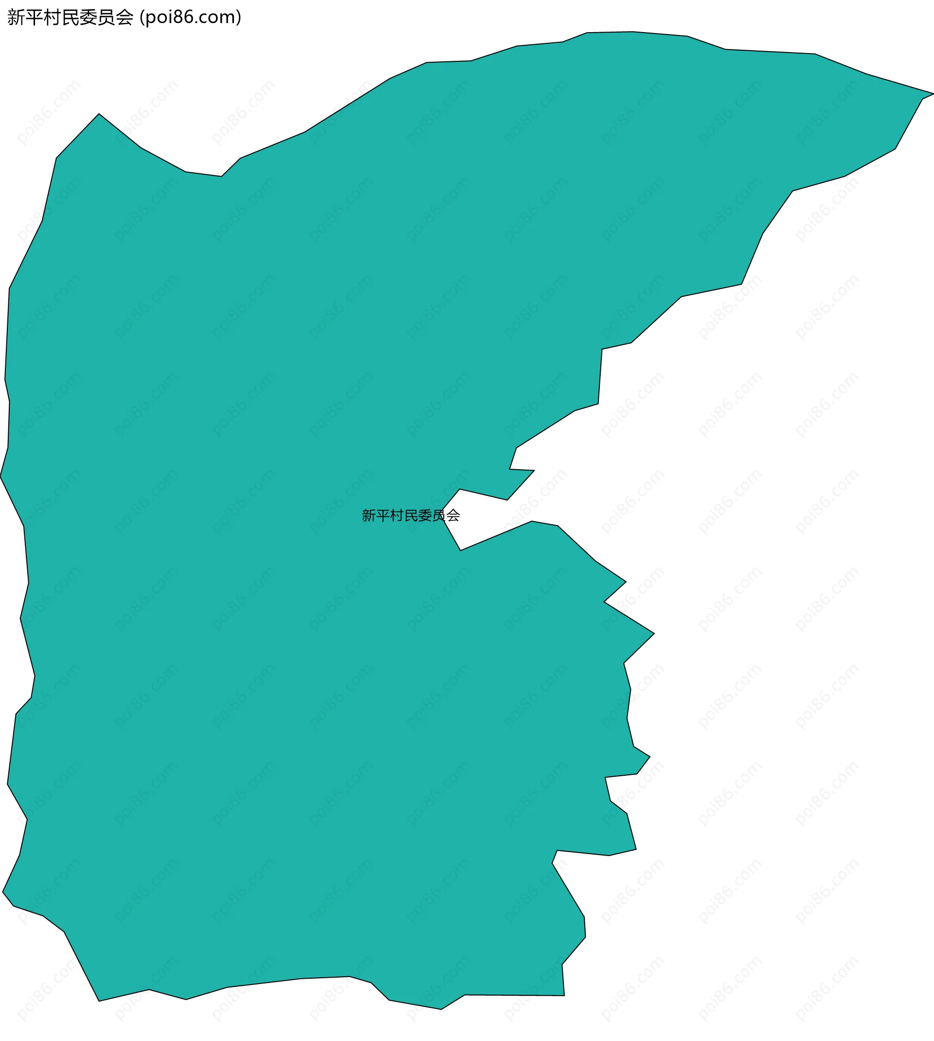 新平村民委员会边界地图