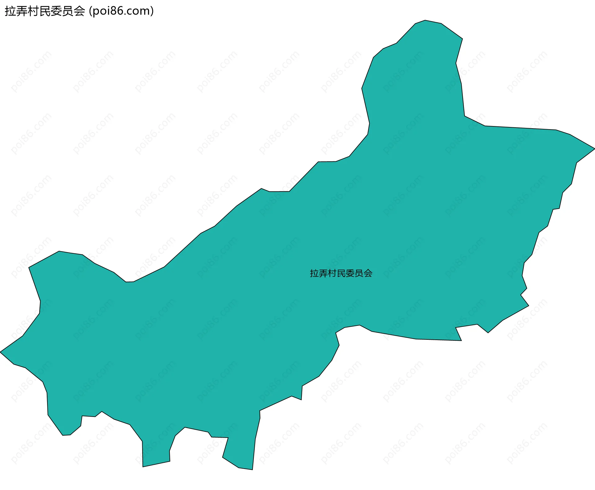 拉弄村民委员会边界地图