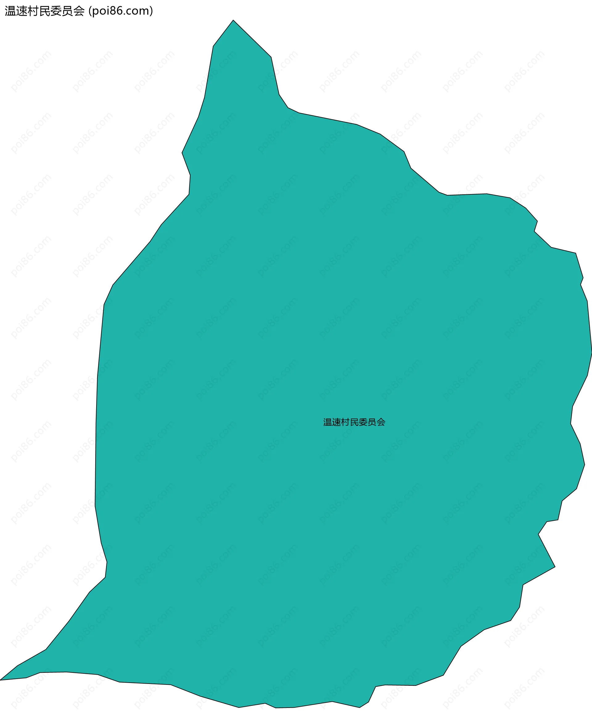 温速村民委员会边界地图