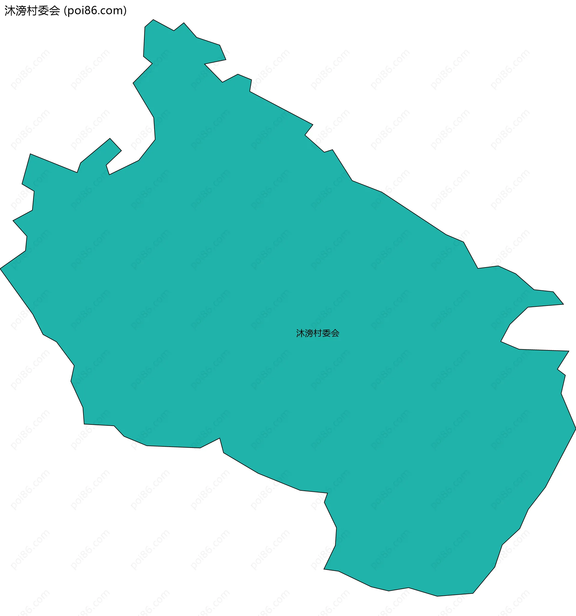 沐滂村委会边界地图