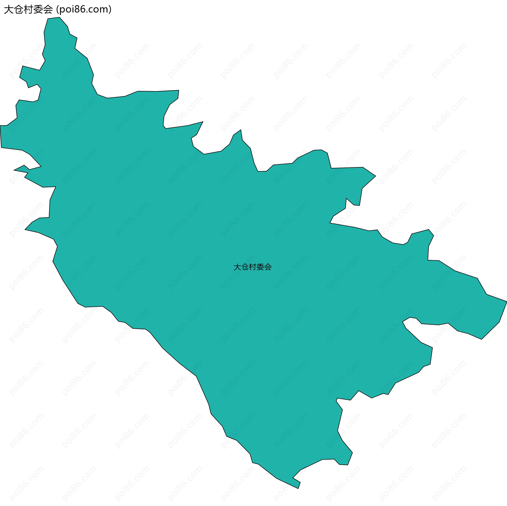 大仓村委会边界地图