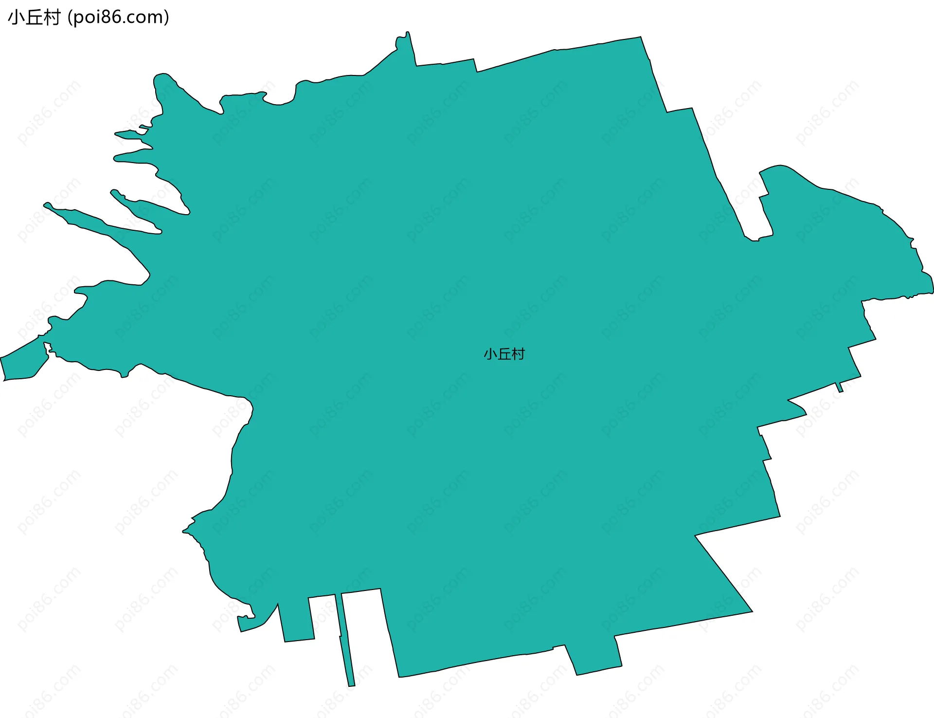 小丘村边界地图