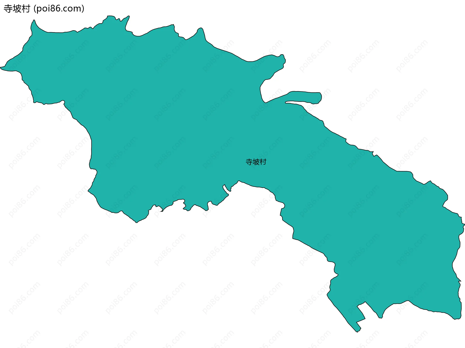 寺坡村边界地图