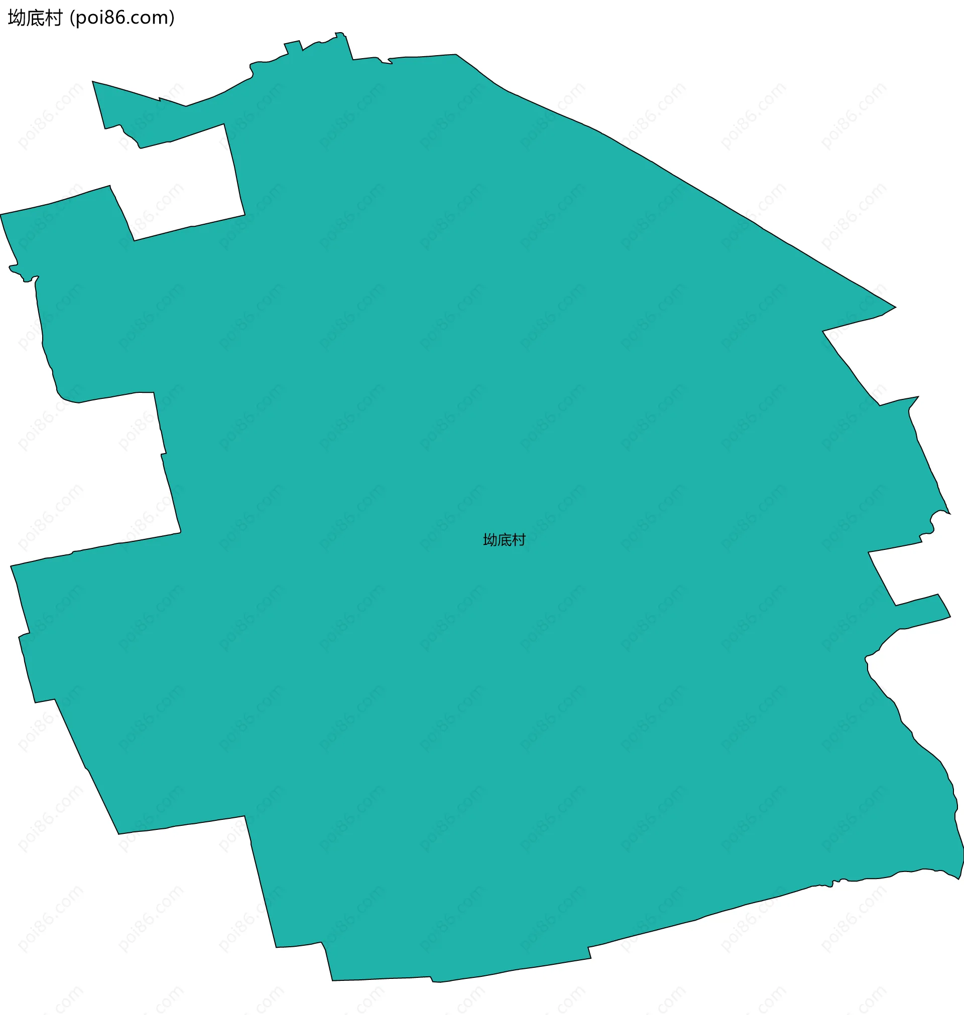 坳底村边界地图