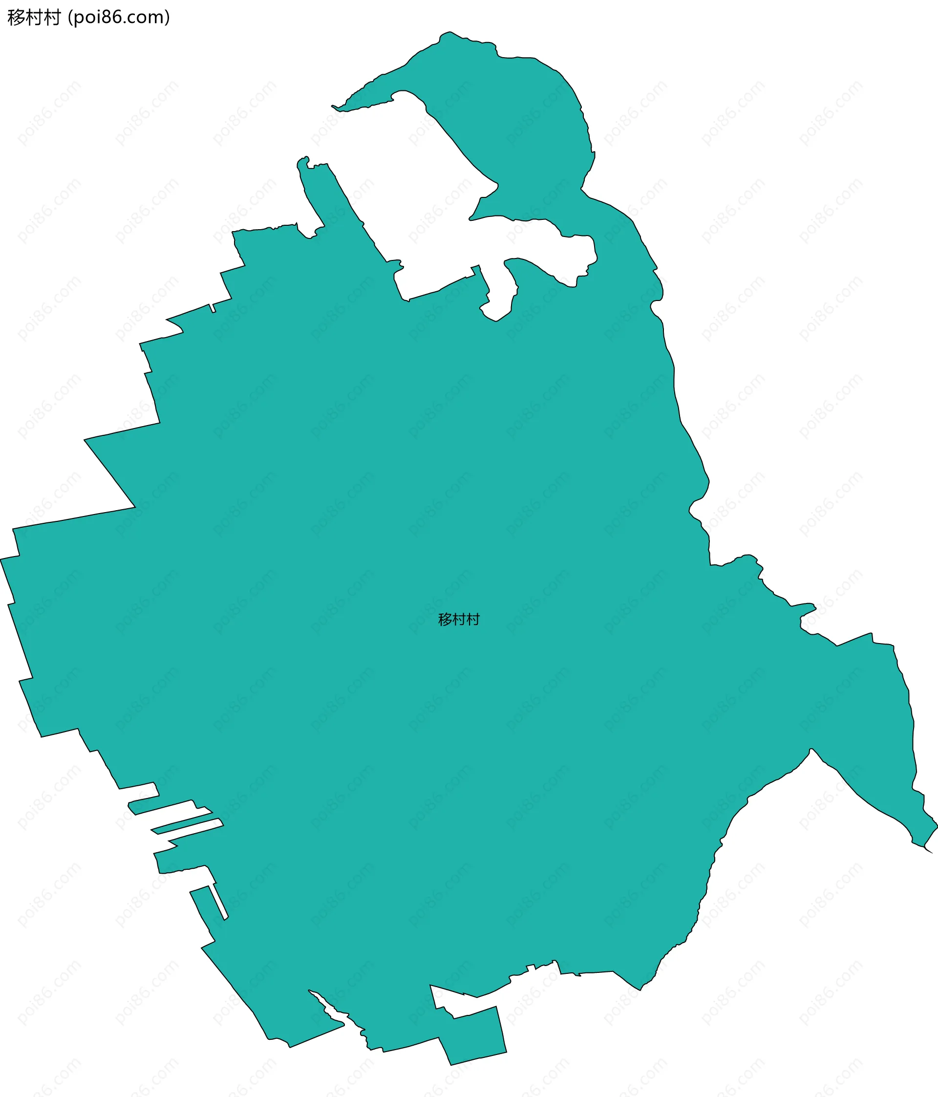 移村村边界地图