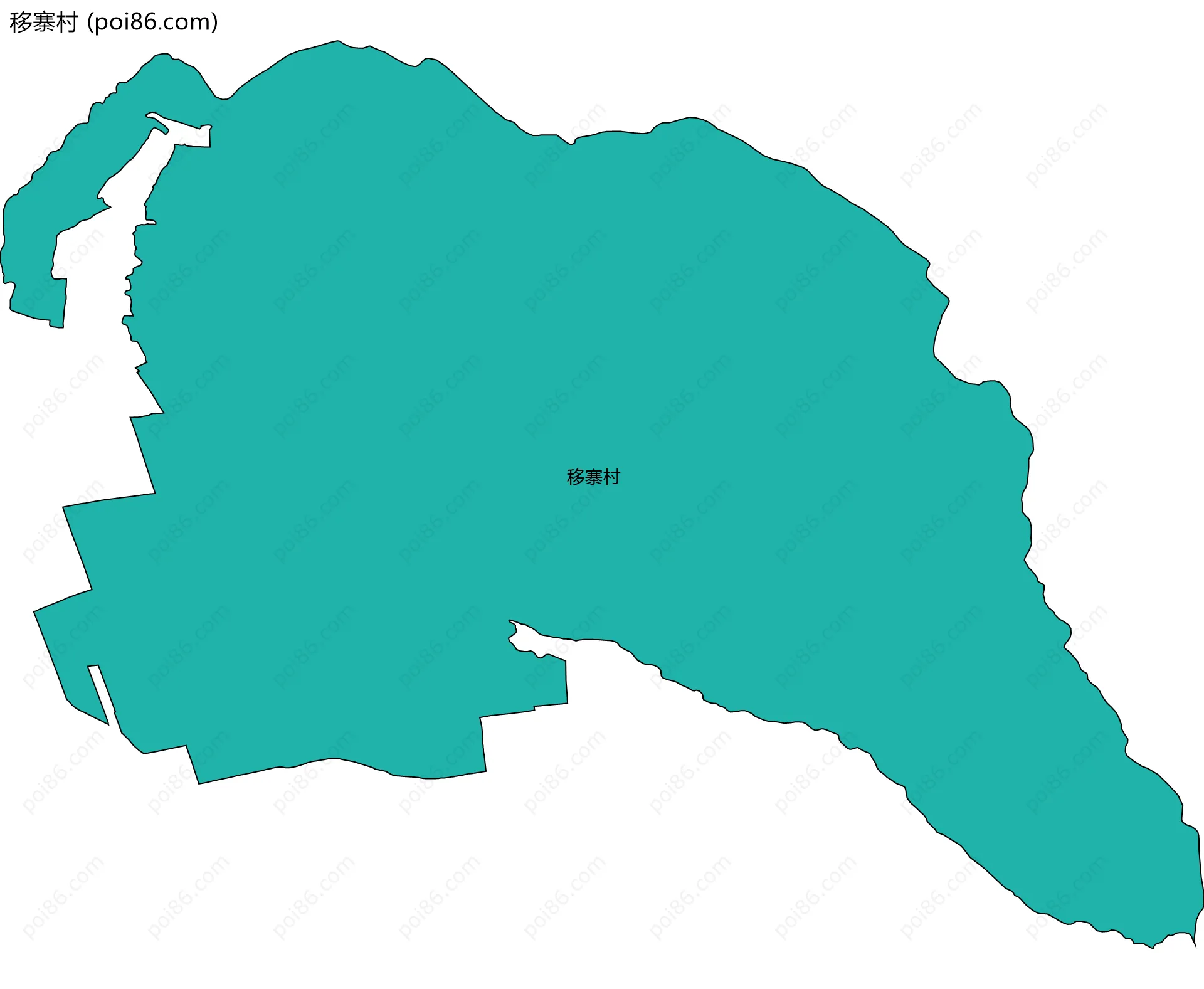 移寨村边界地图