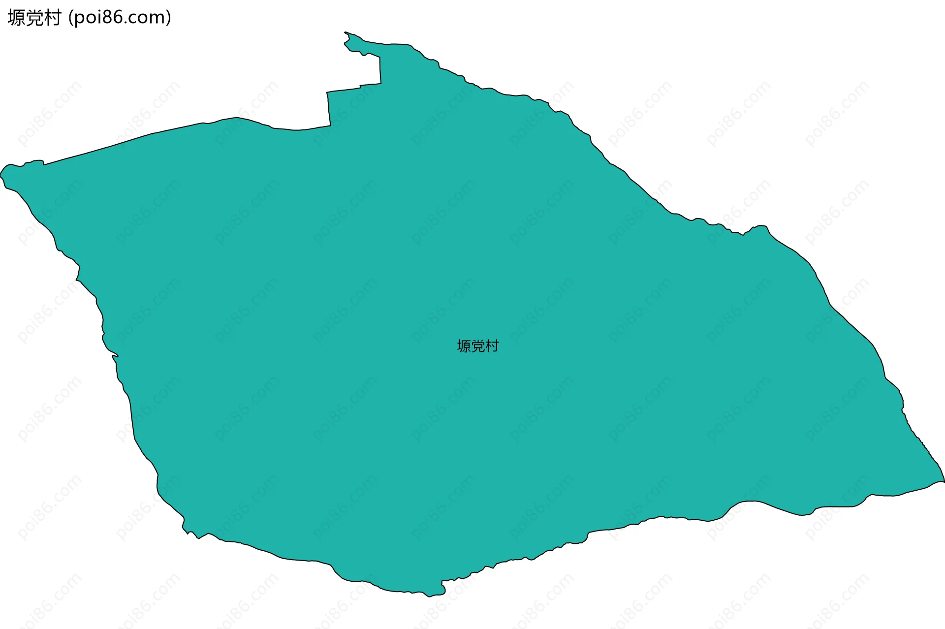 塬党村边界地图