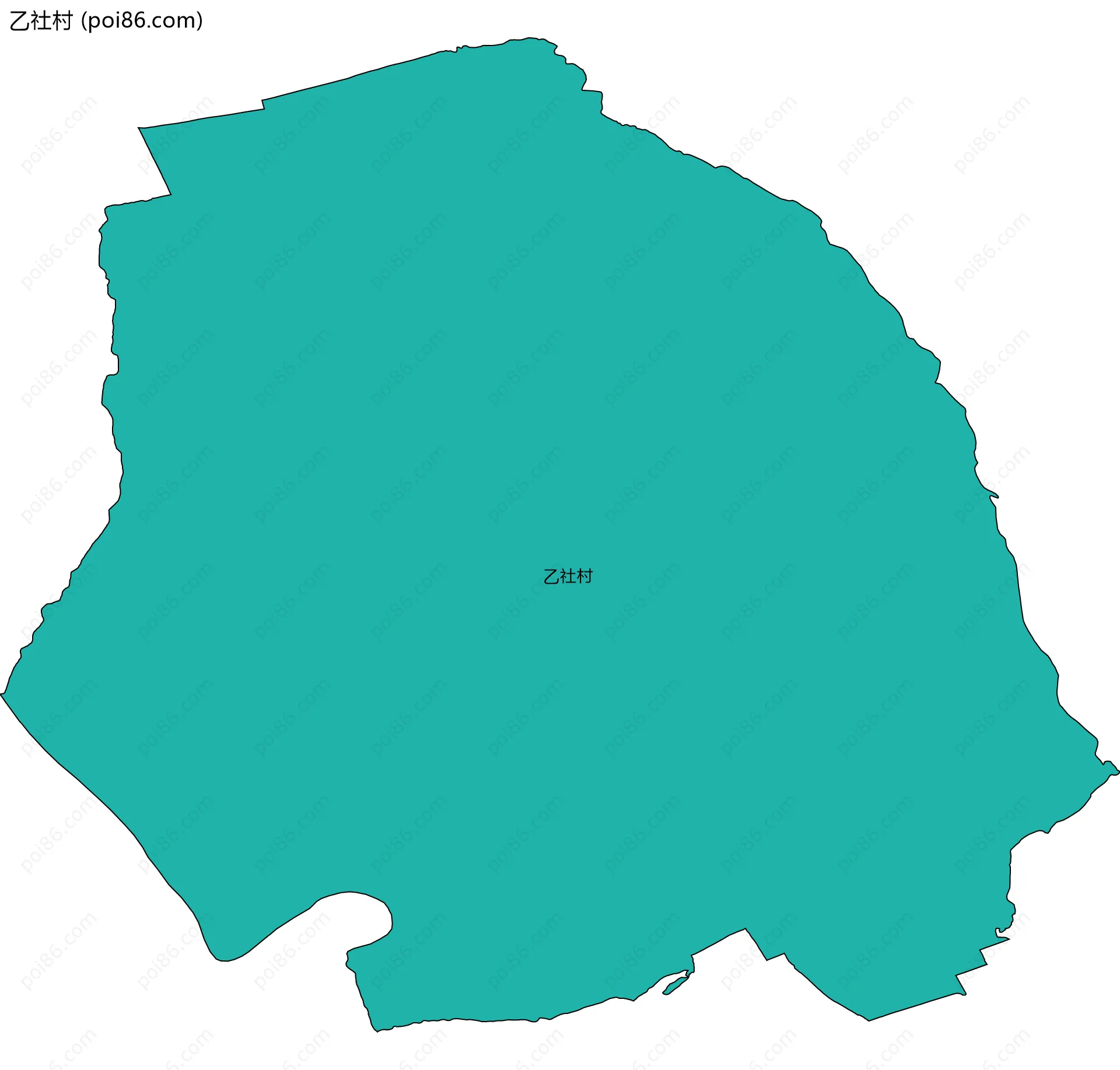 乙社村边界地图