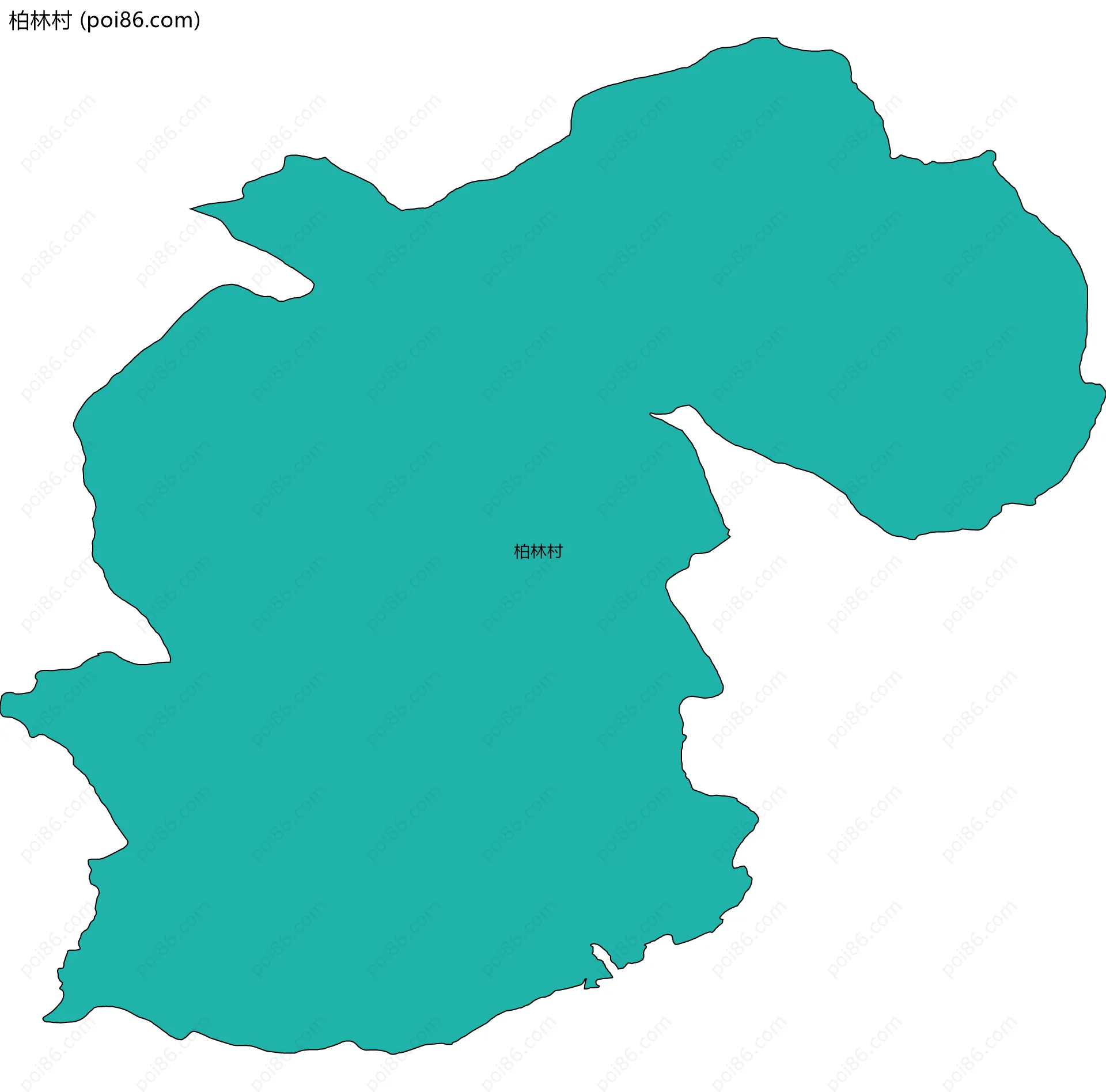 柏林村边界地图