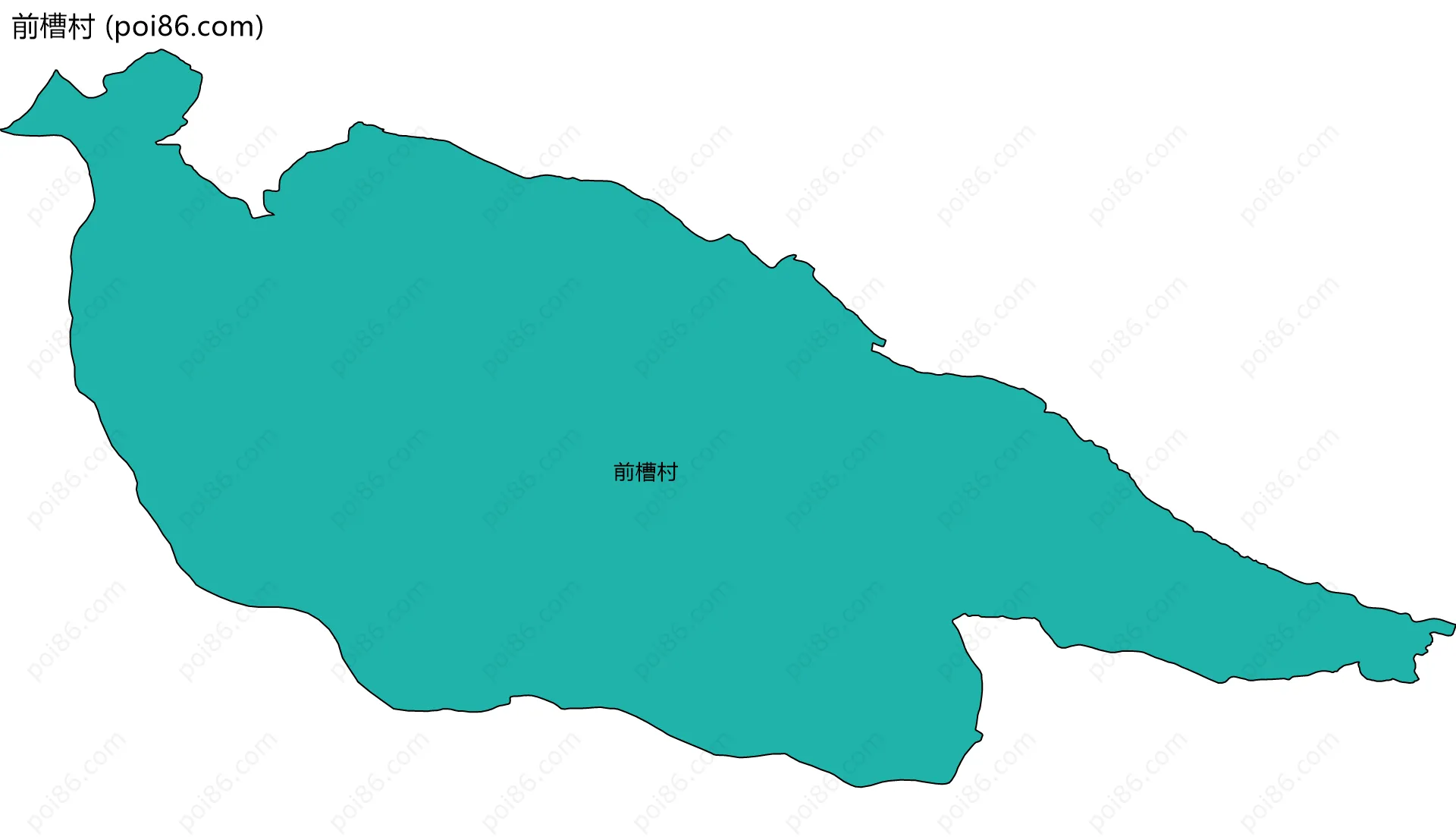 前槽村边界地图