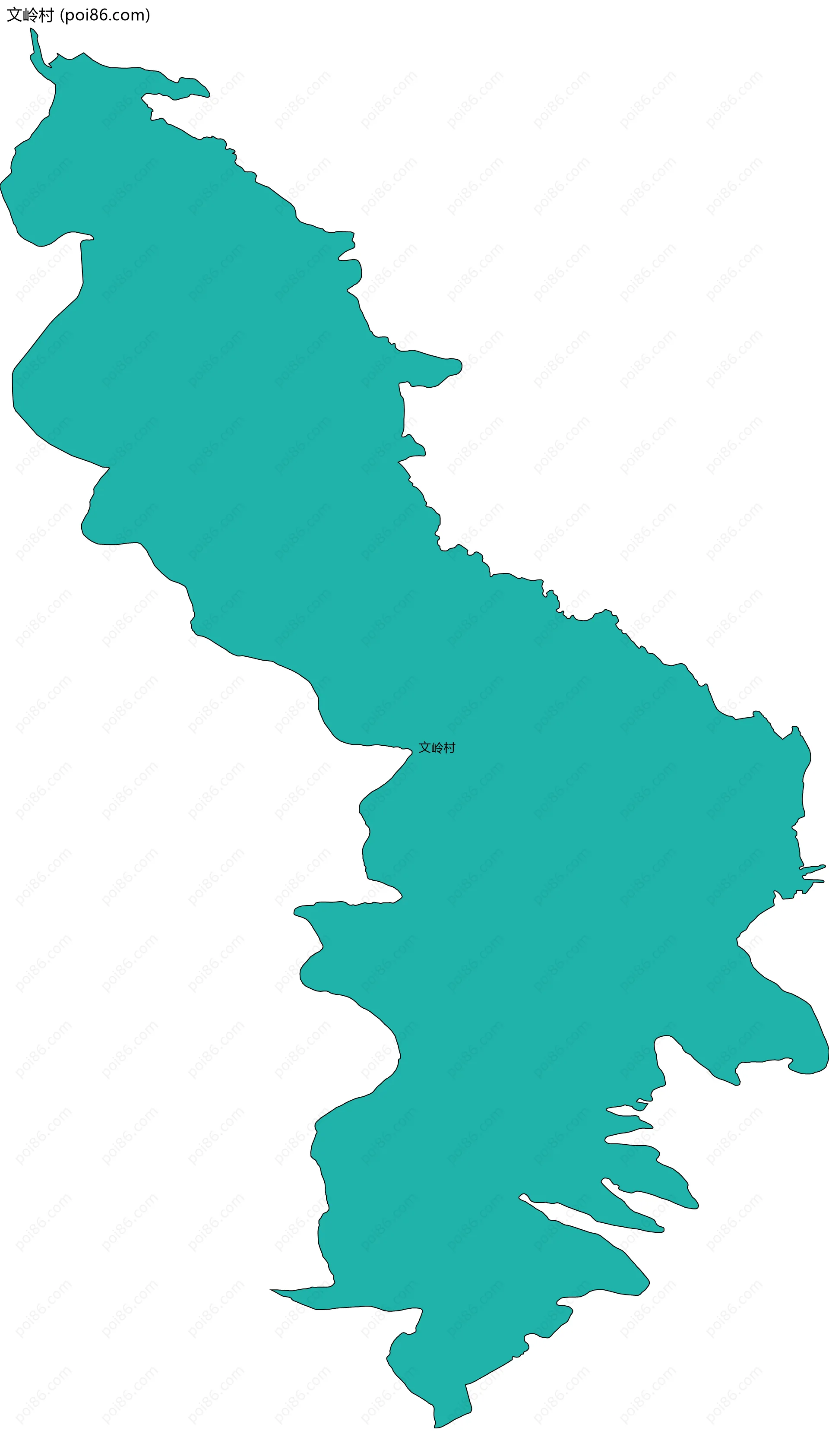 文岭村边界地图