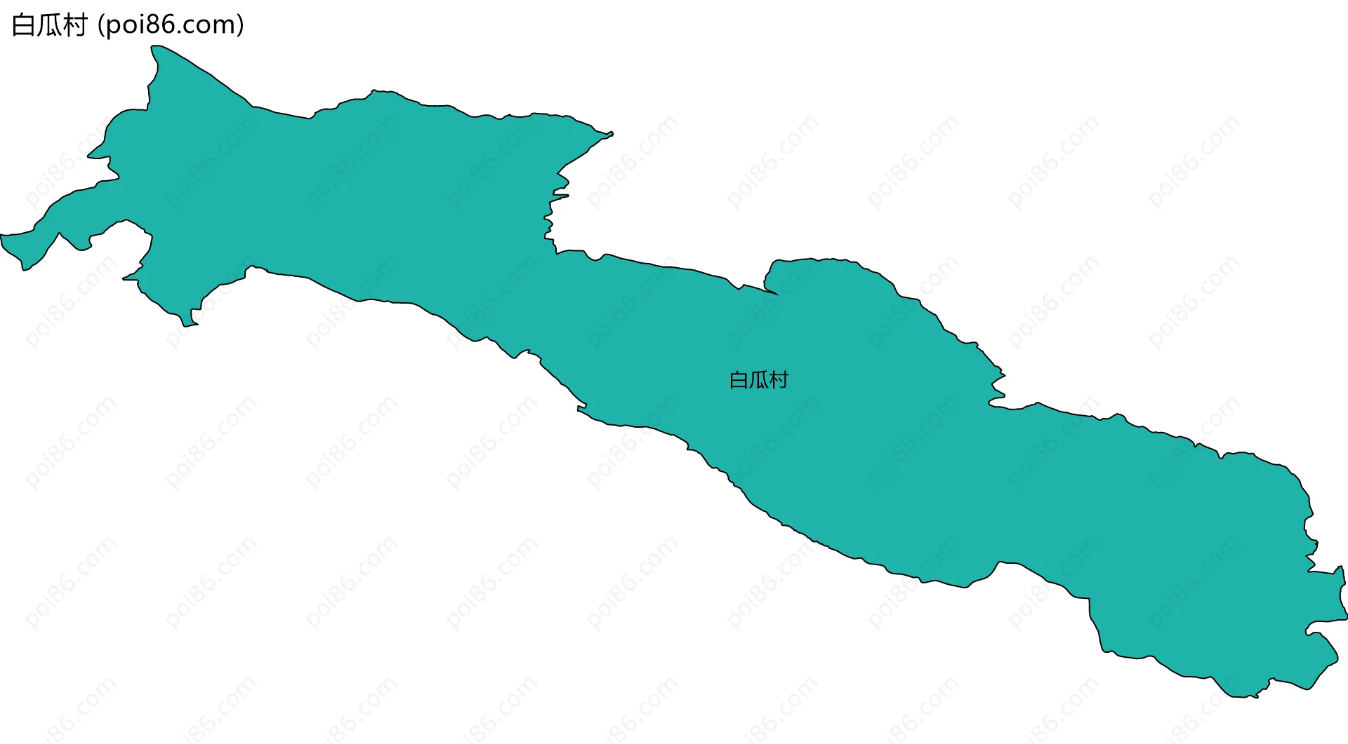 白瓜村边界地图