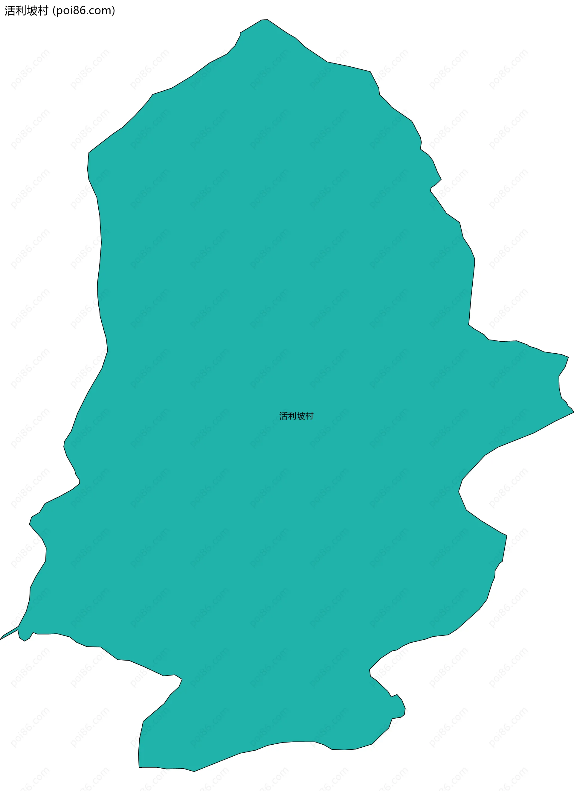 活利坡村边界地图