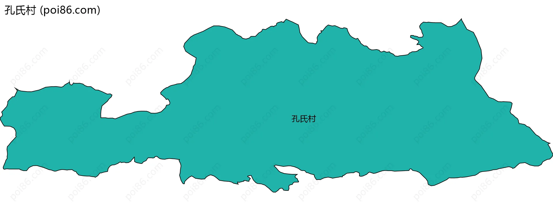 孔氏村边界地图