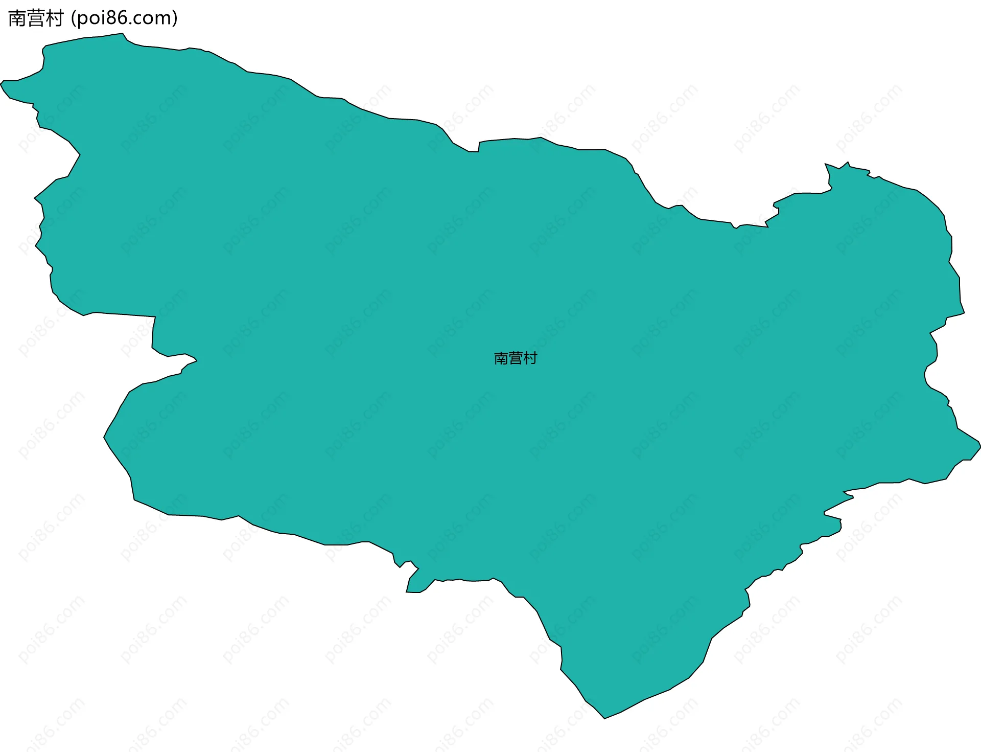 南营村边界地图