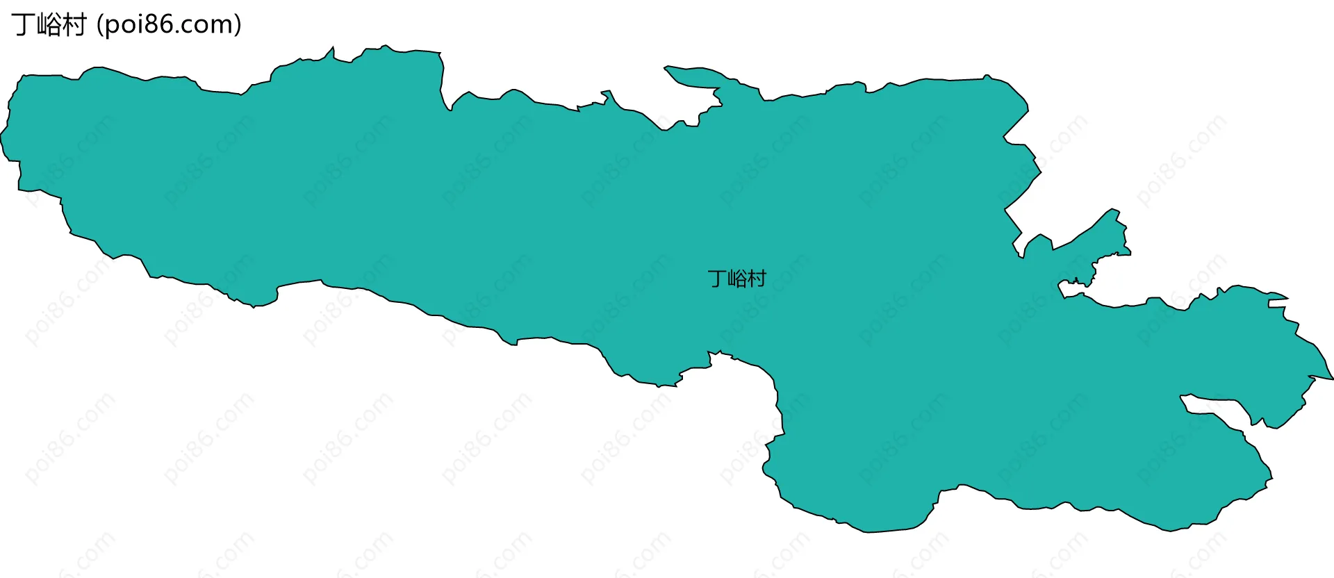 丁峪村边界地图