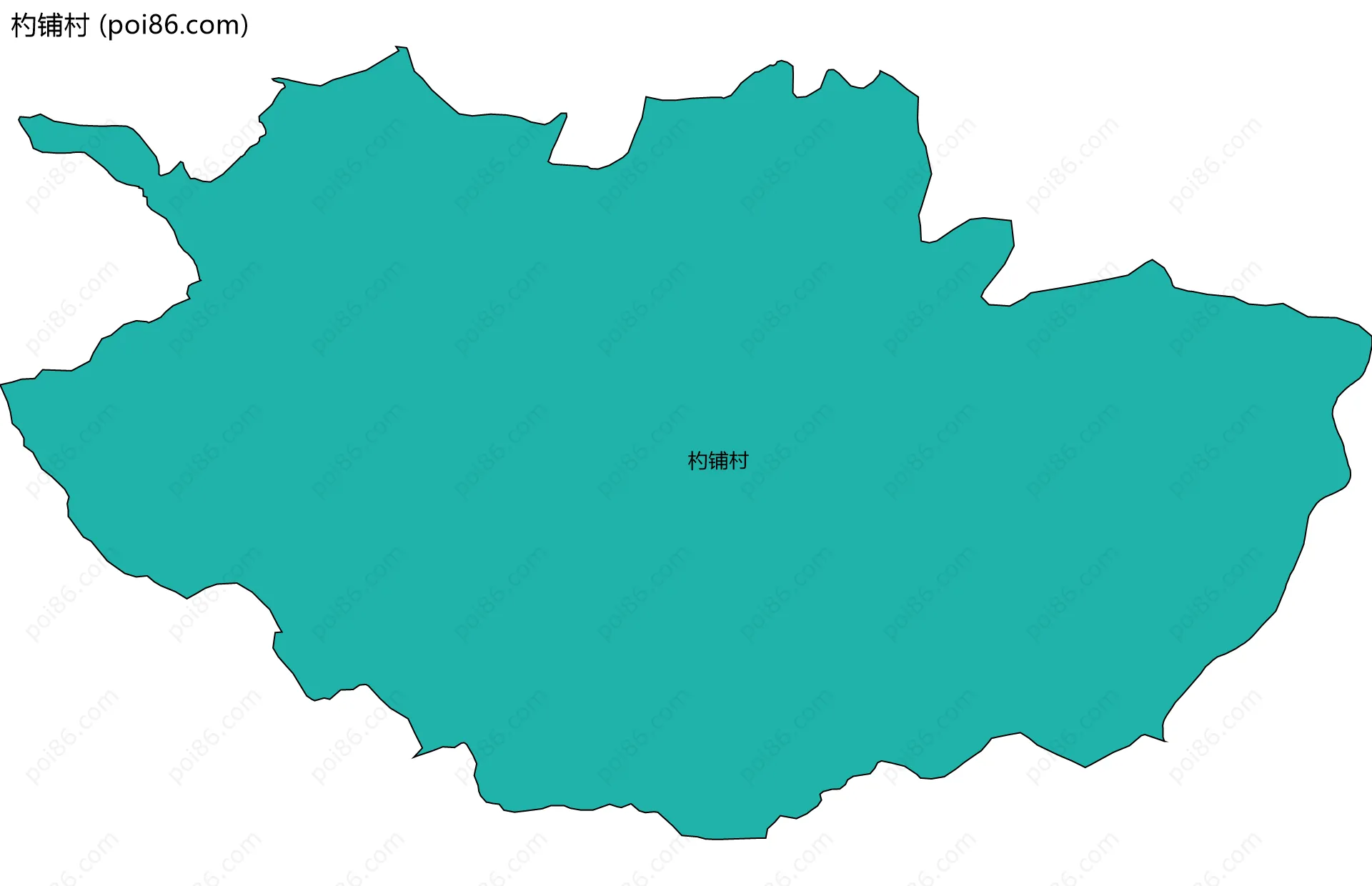 杓铺村边界地图