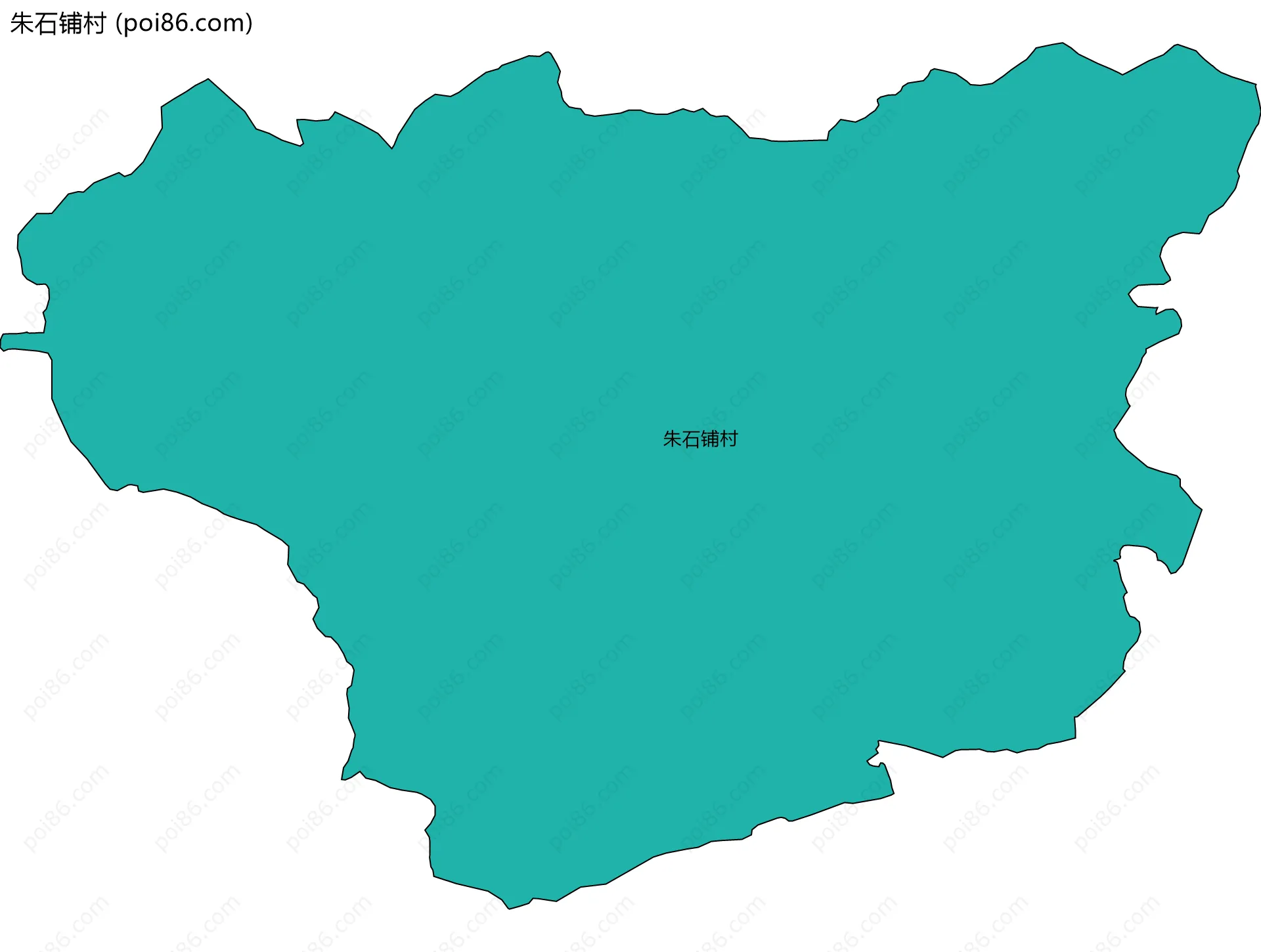 朱石铺村边界地图