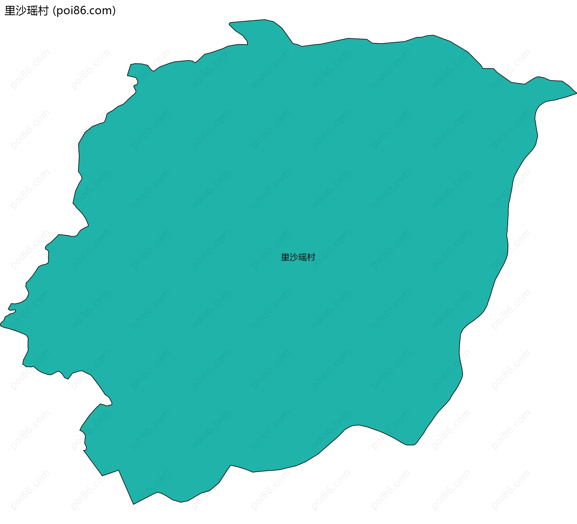 里沙瑶村边界地图