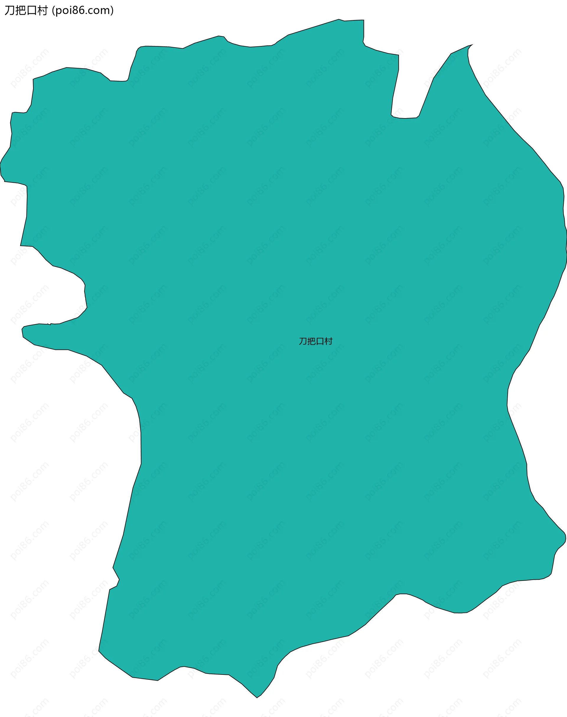 刀把口村边界地图