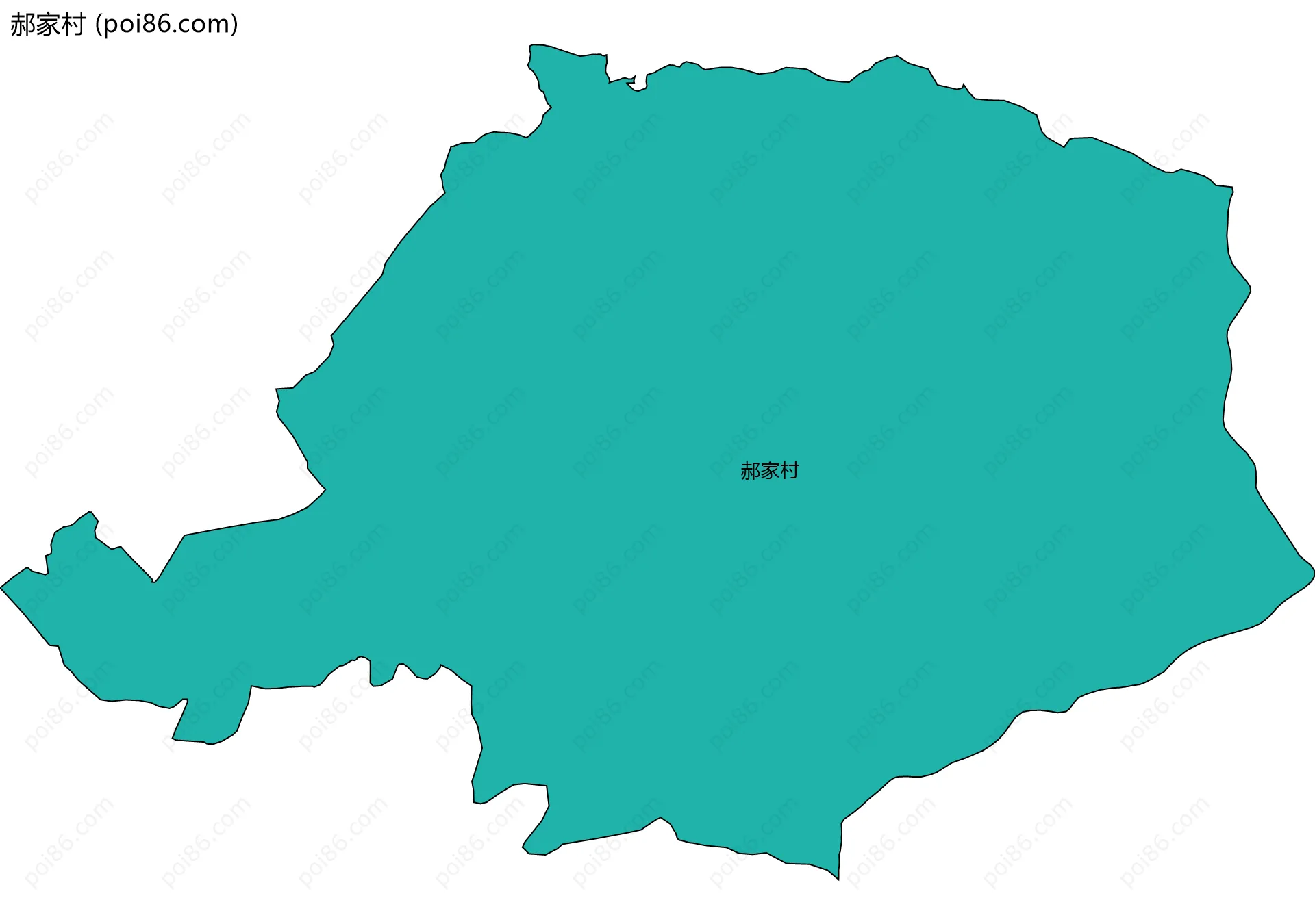 郝家村边界地图