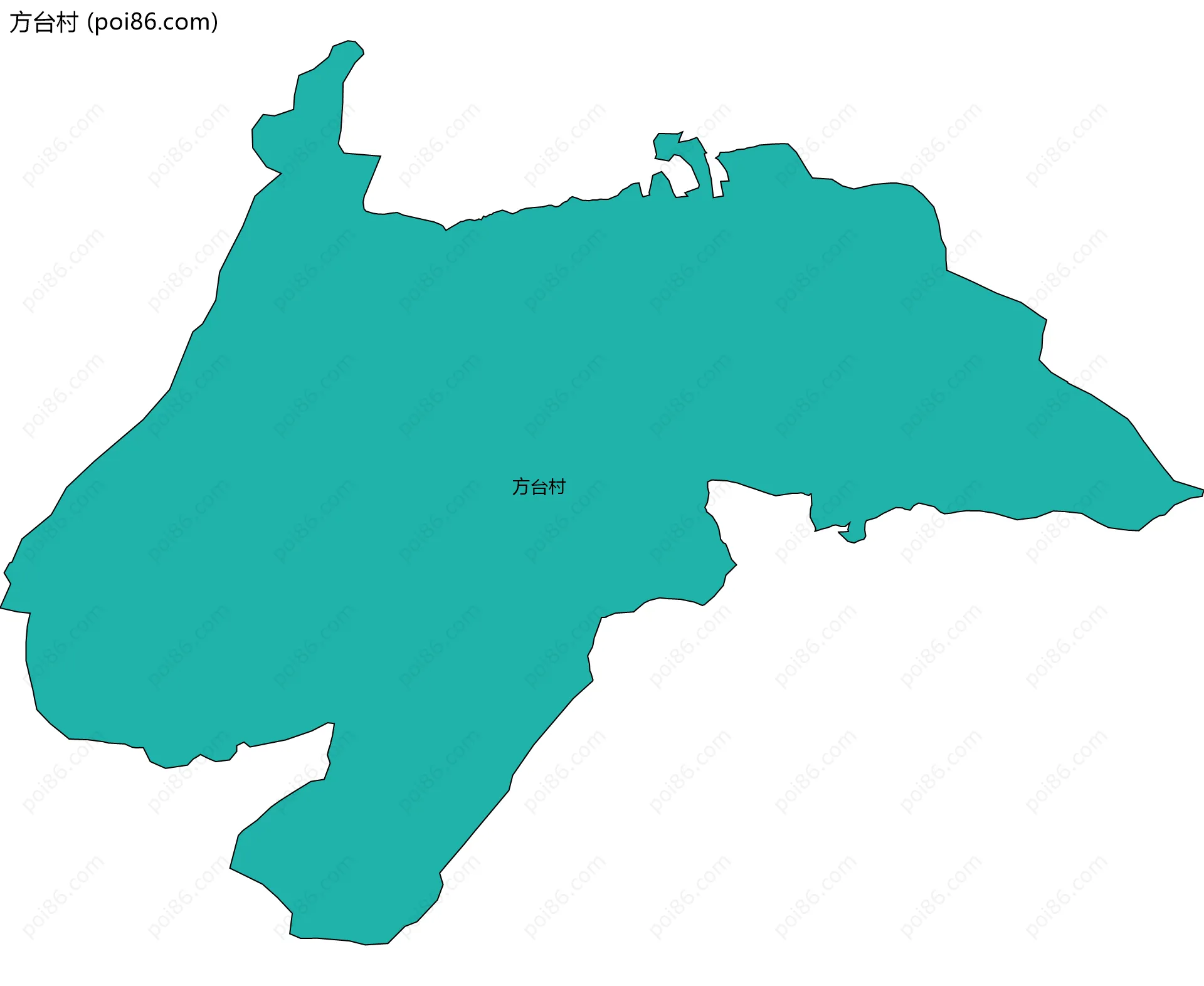 方台村边界地图