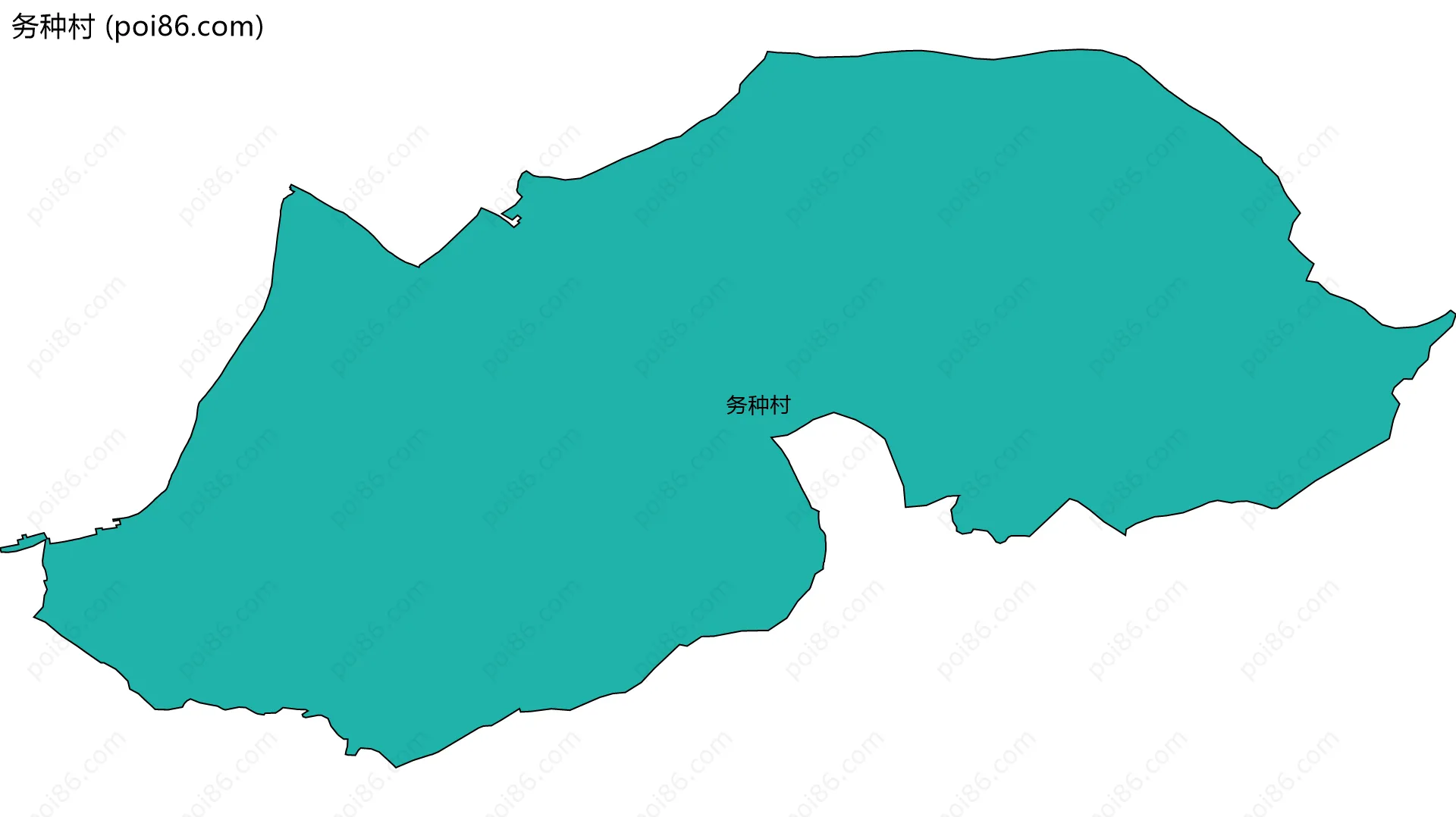 务种村边界地图