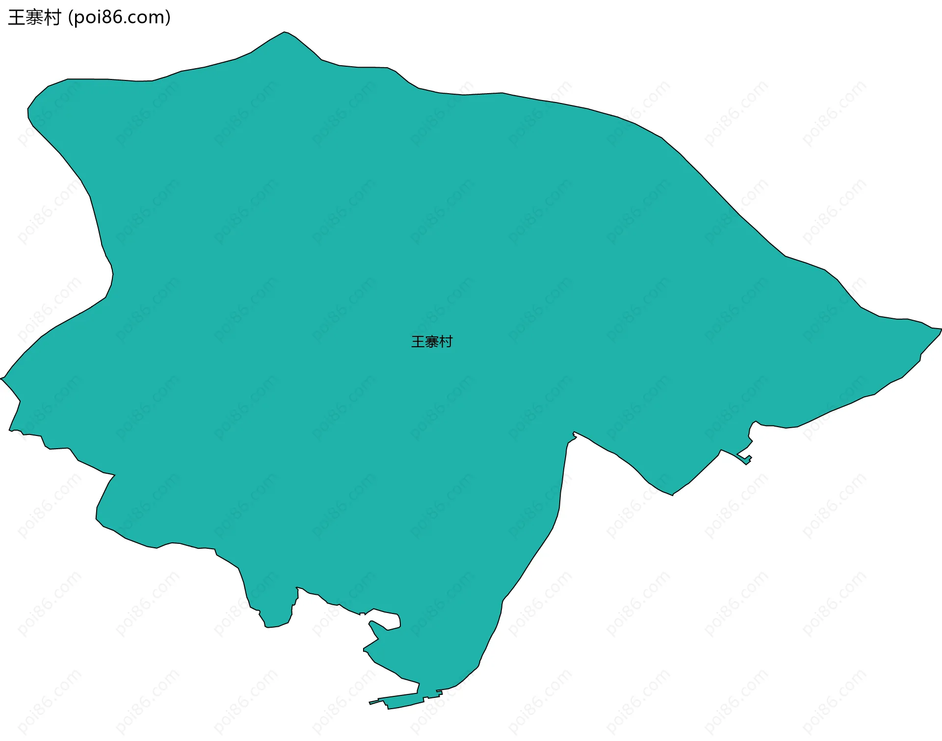 王寨村边界地图