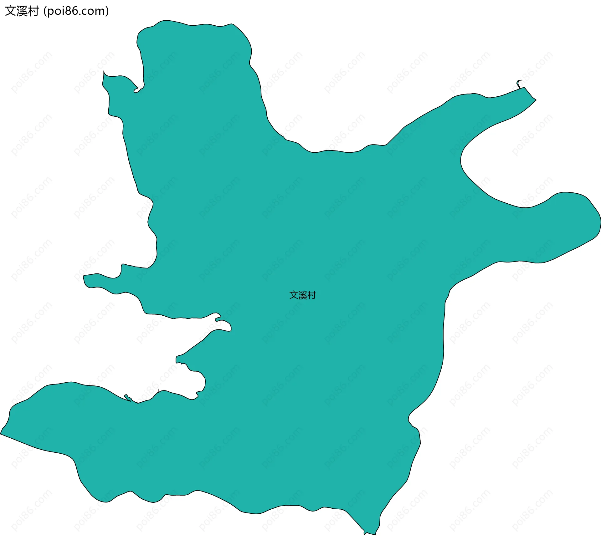 文溪村边界地图